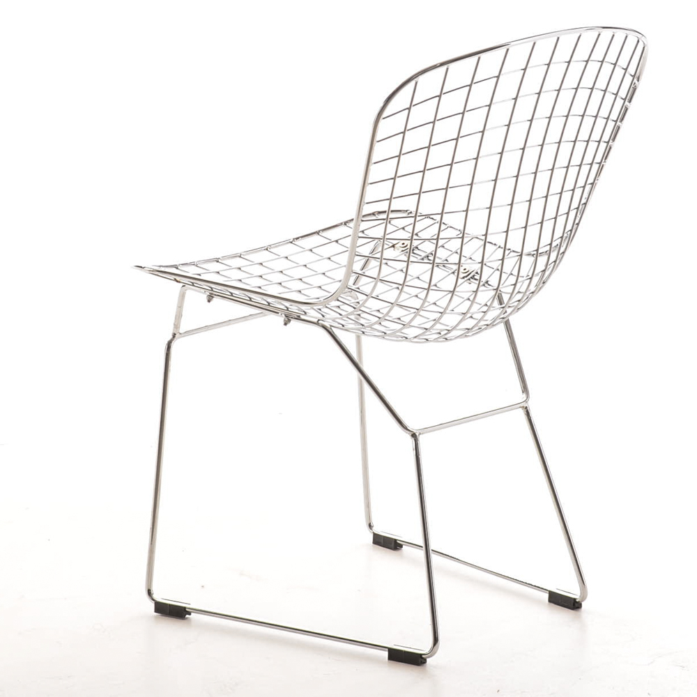 Four Bertoia Style Dining Chairs