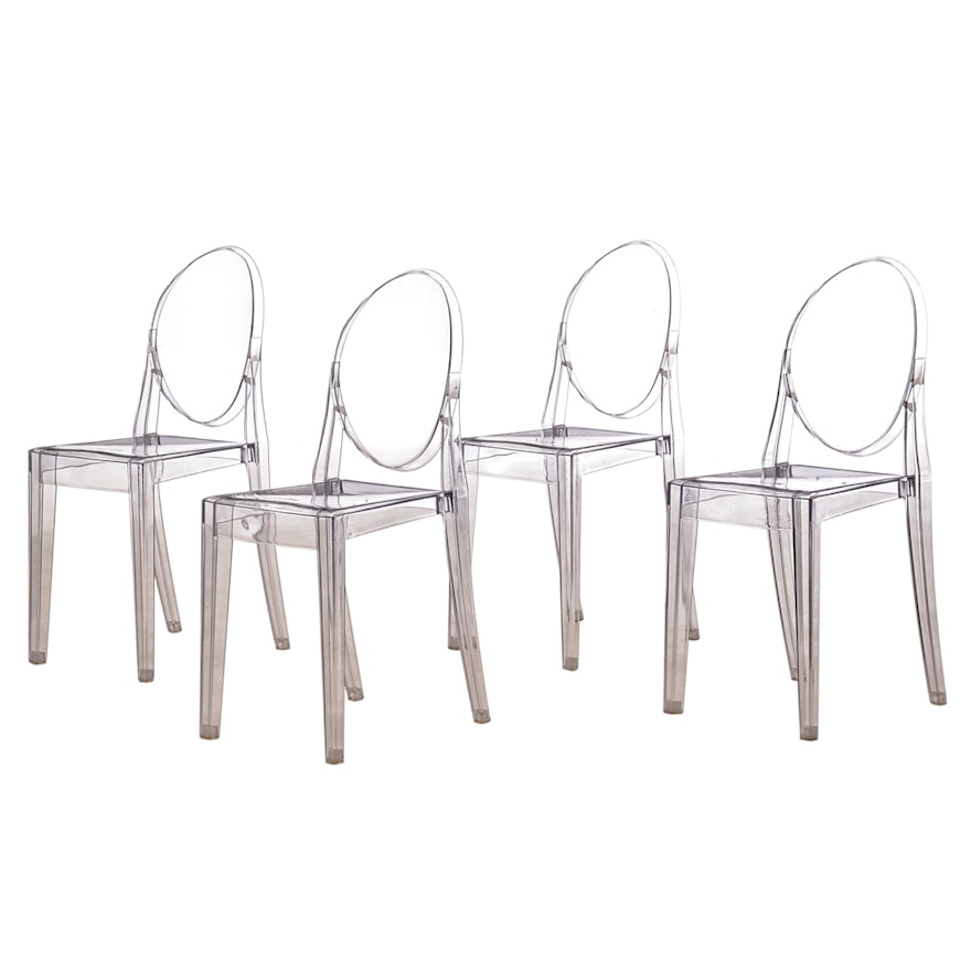 Set of Four "Ghost" Style Chairs