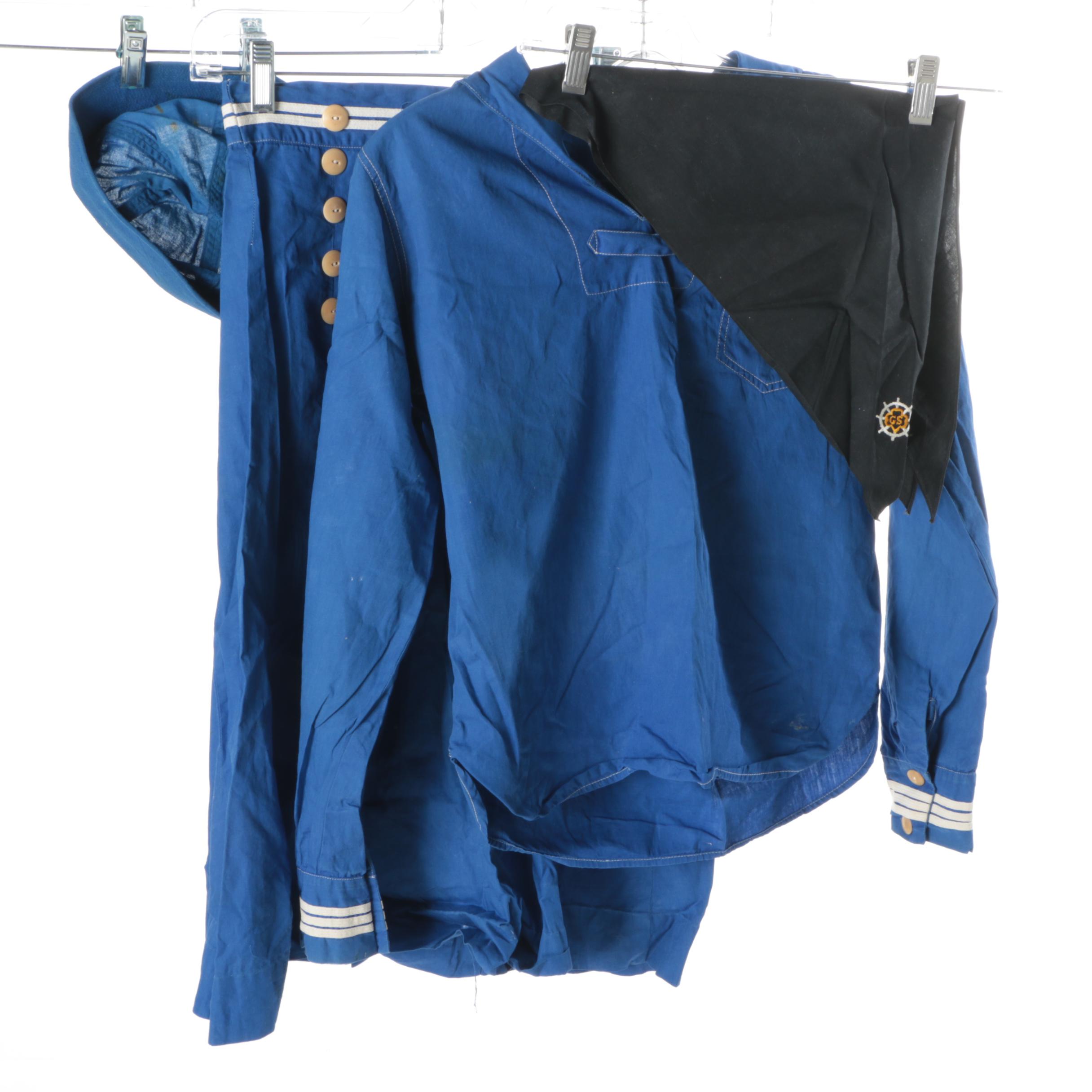 1940s Vintage Mariner Girl Scouts Uniform