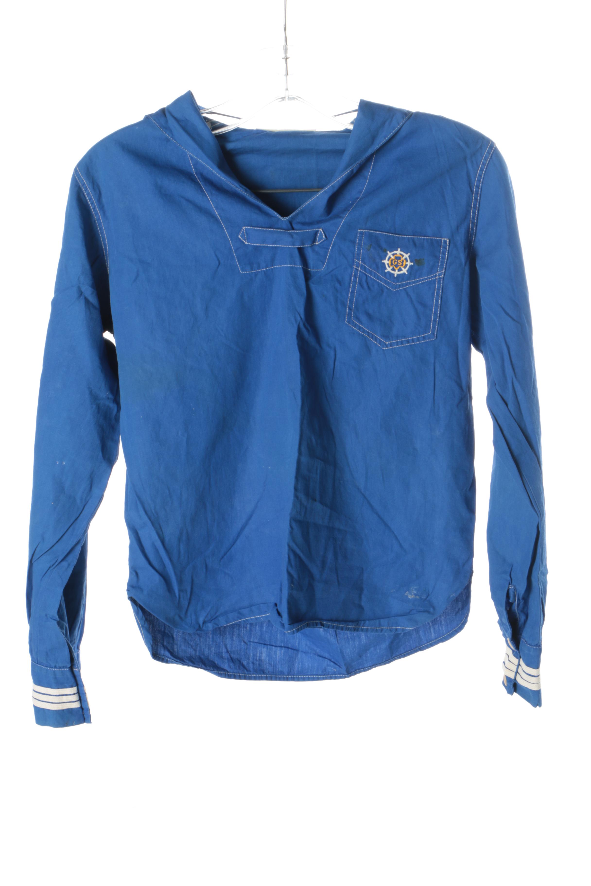 1940s Vintage Mariner Girl Scouts Uniform