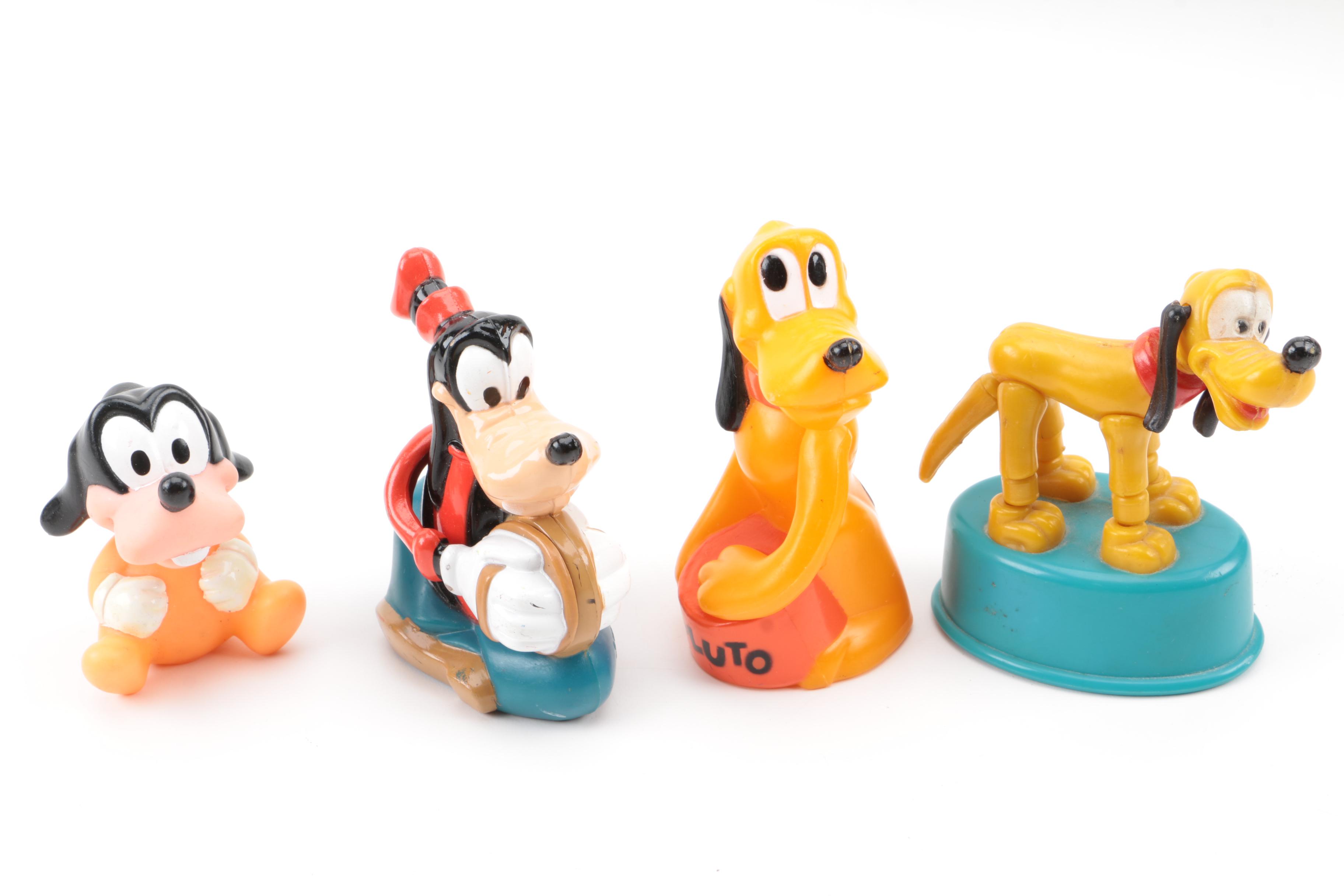 Assortment of Disney Plastic Figurines including Mickey, Minnie, Donald and More