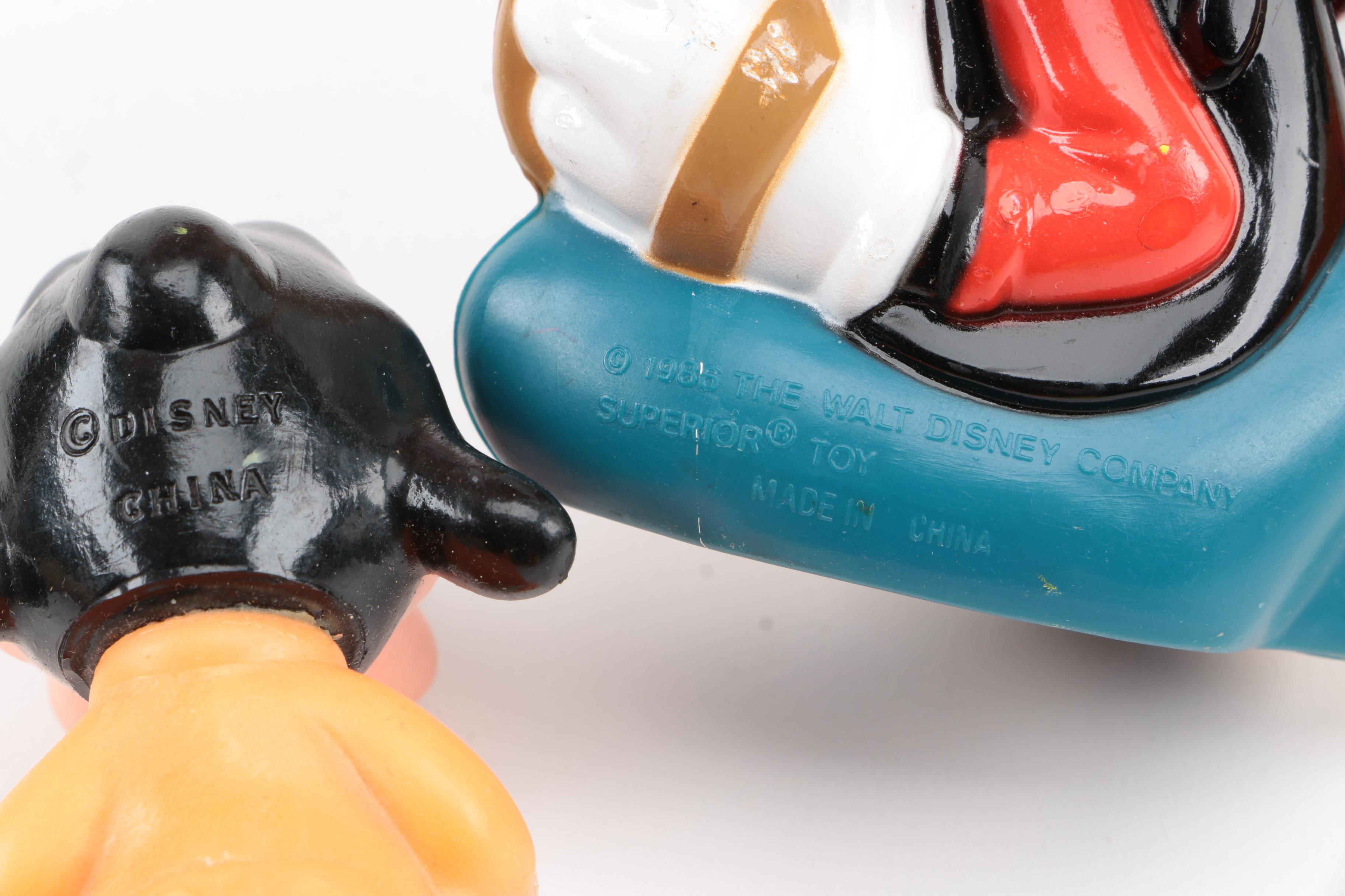 Assortment of Disney Plastic Figurines including Mickey, Minnie, Donald and More