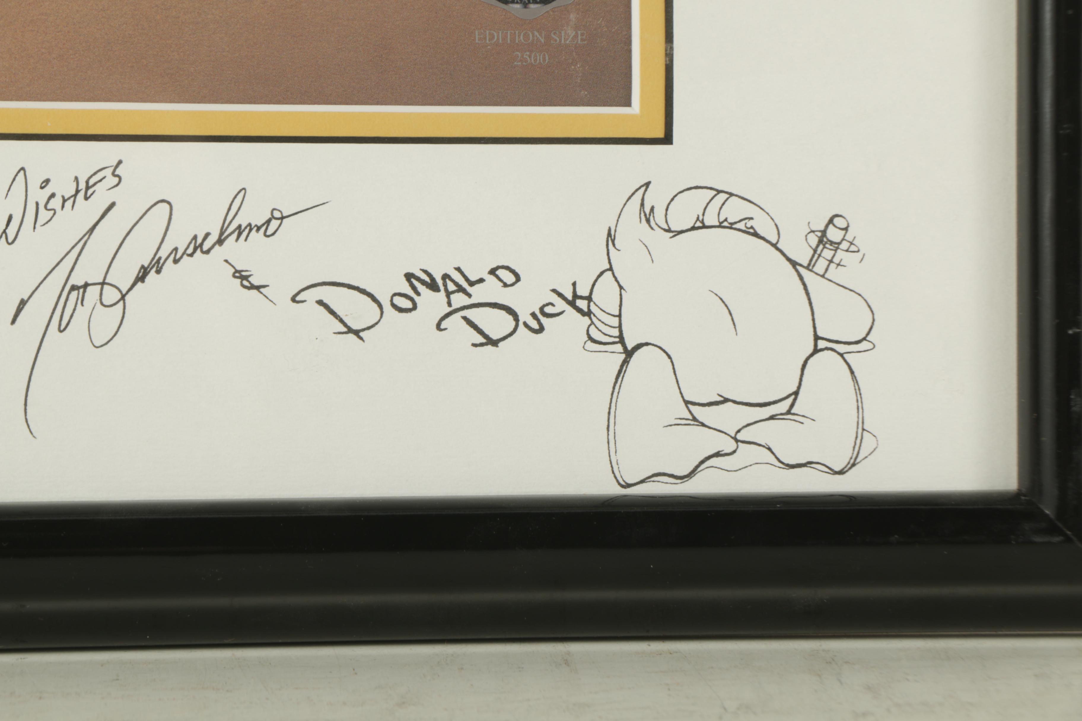 Limited Edition Disney Animation Cels Featuring Donald Duck and Sleeping Beauty