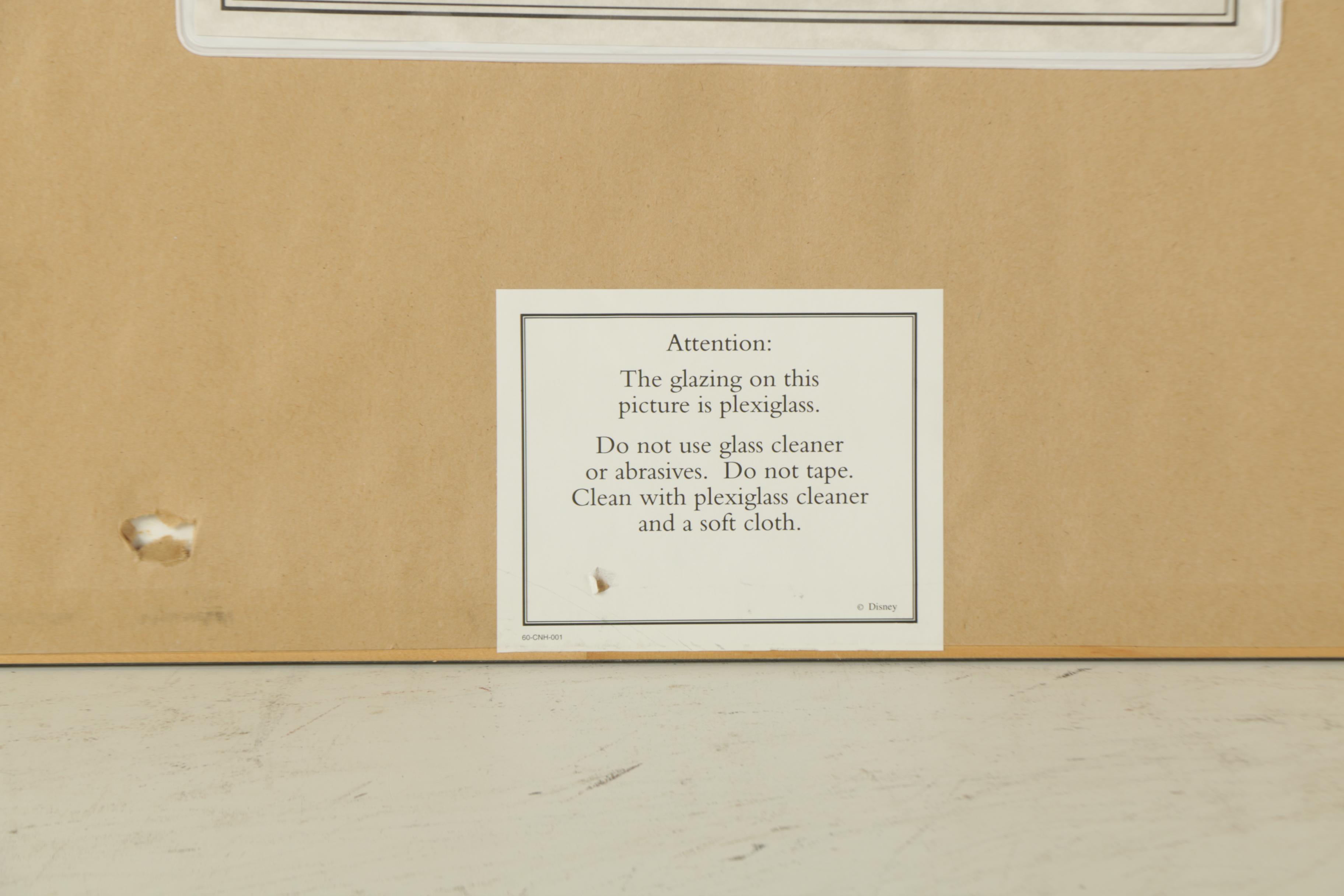 Limited Edition Disney Animation Cels Featuring Donald Duck and Sleeping Beauty