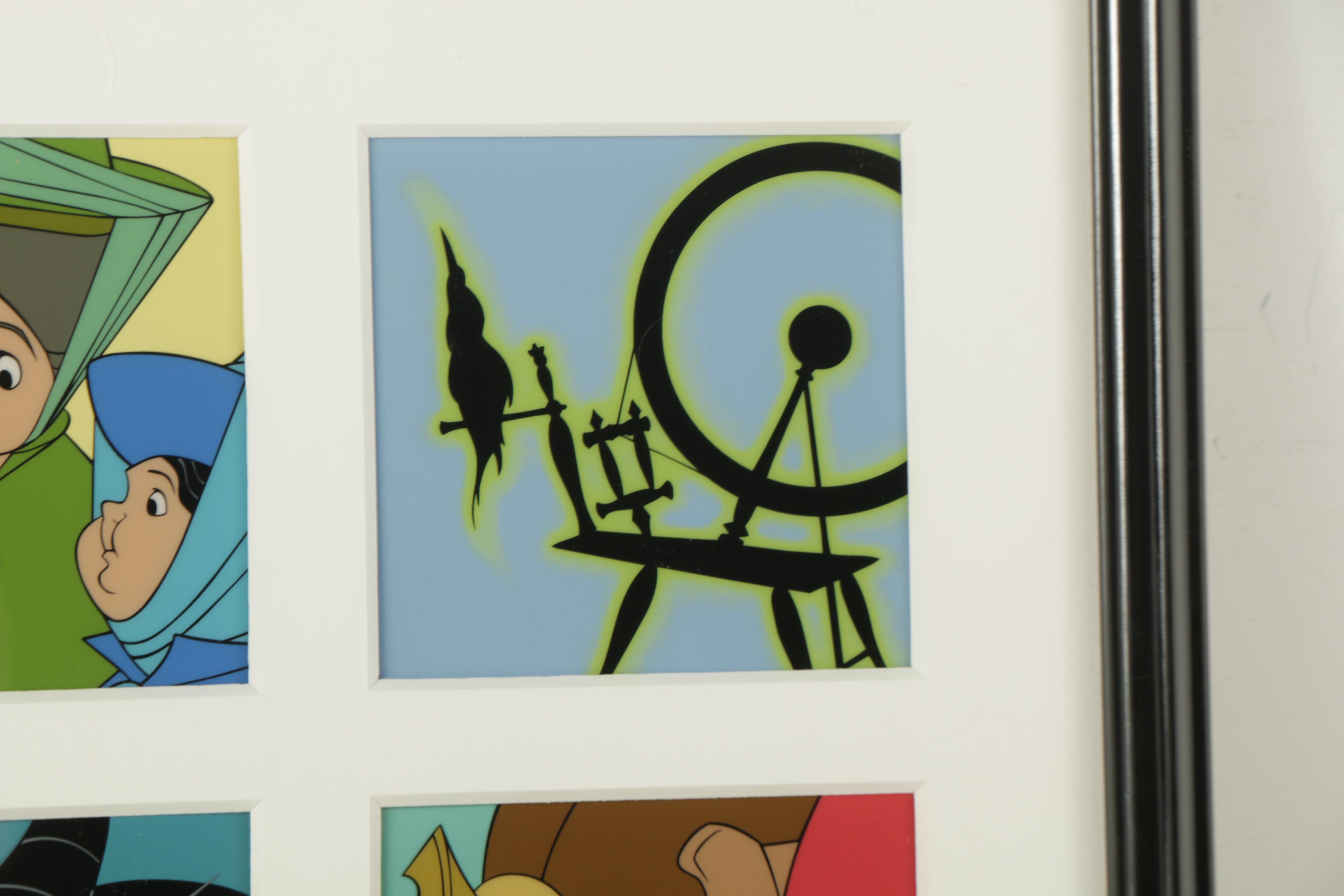 Limited Edition Disney Animation Cels Featuring Donald Duck and Sleeping Beauty