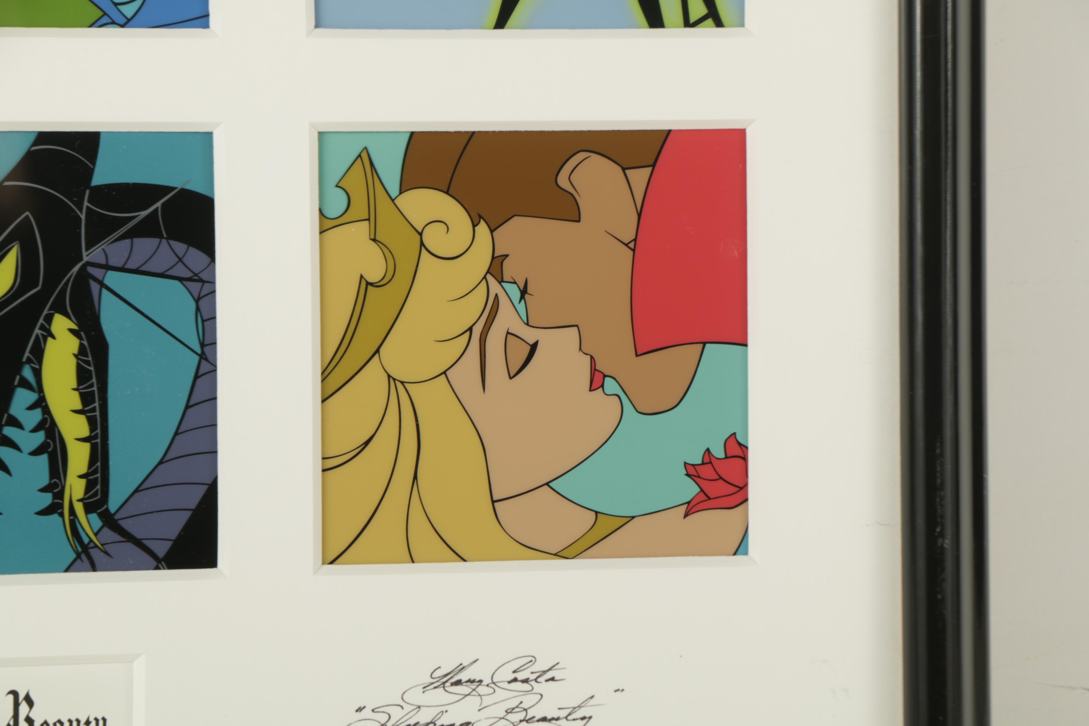 Limited Edition Disney Animation Cels Featuring Donald Duck and Sleeping Beauty