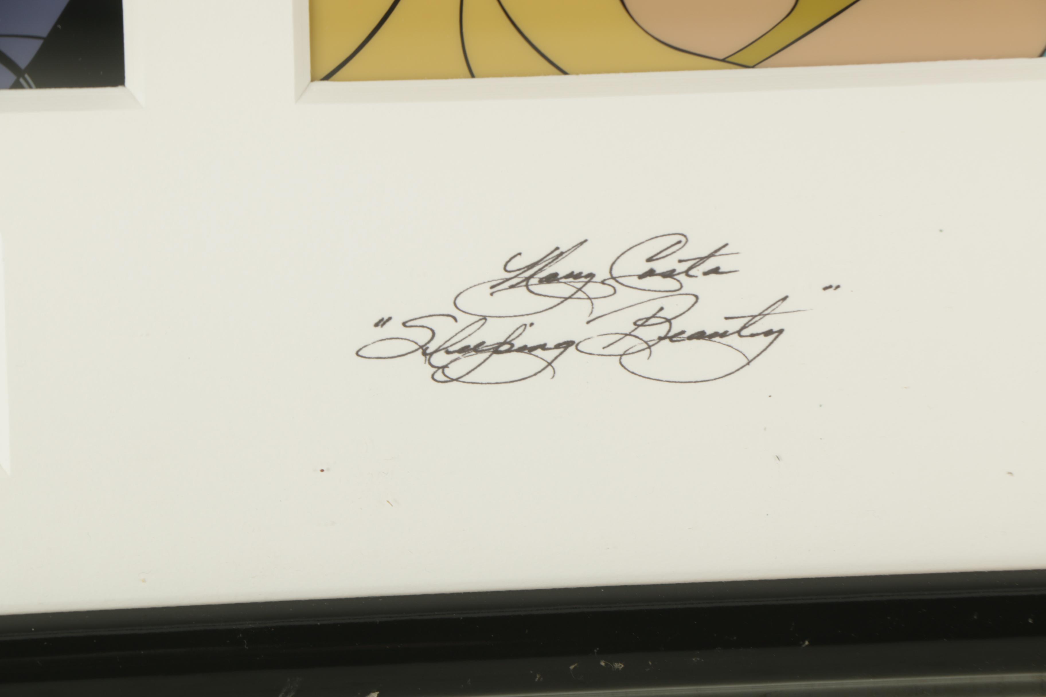 Limited Edition Disney Animation Cels Featuring Donald Duck and Sleeping Beauty