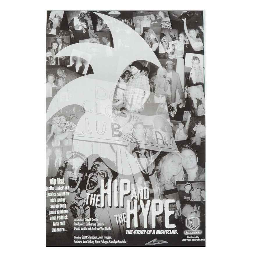 Andrew VanSickle Signed Offset Movie Poster for "The Hip and the Hype"