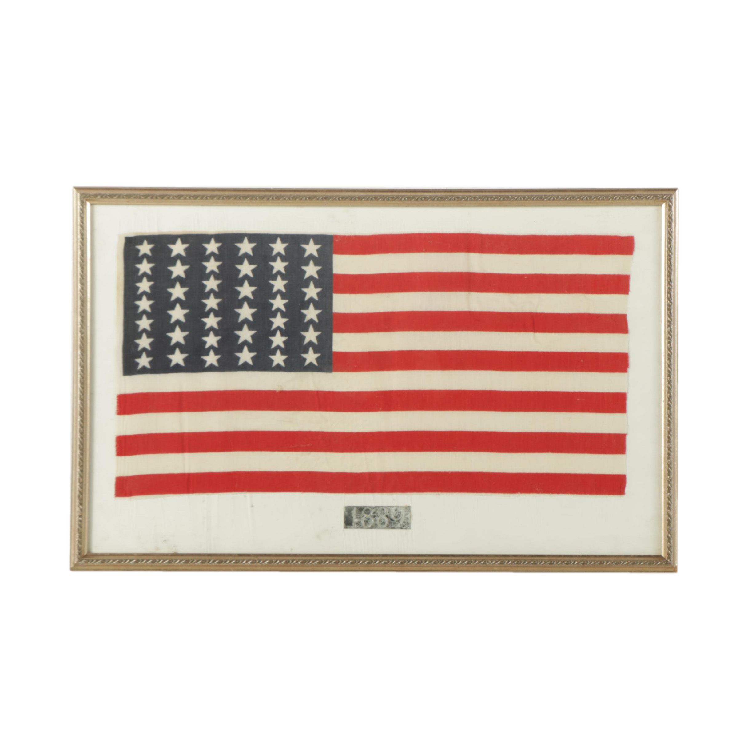 Antique 39 Star American Flag