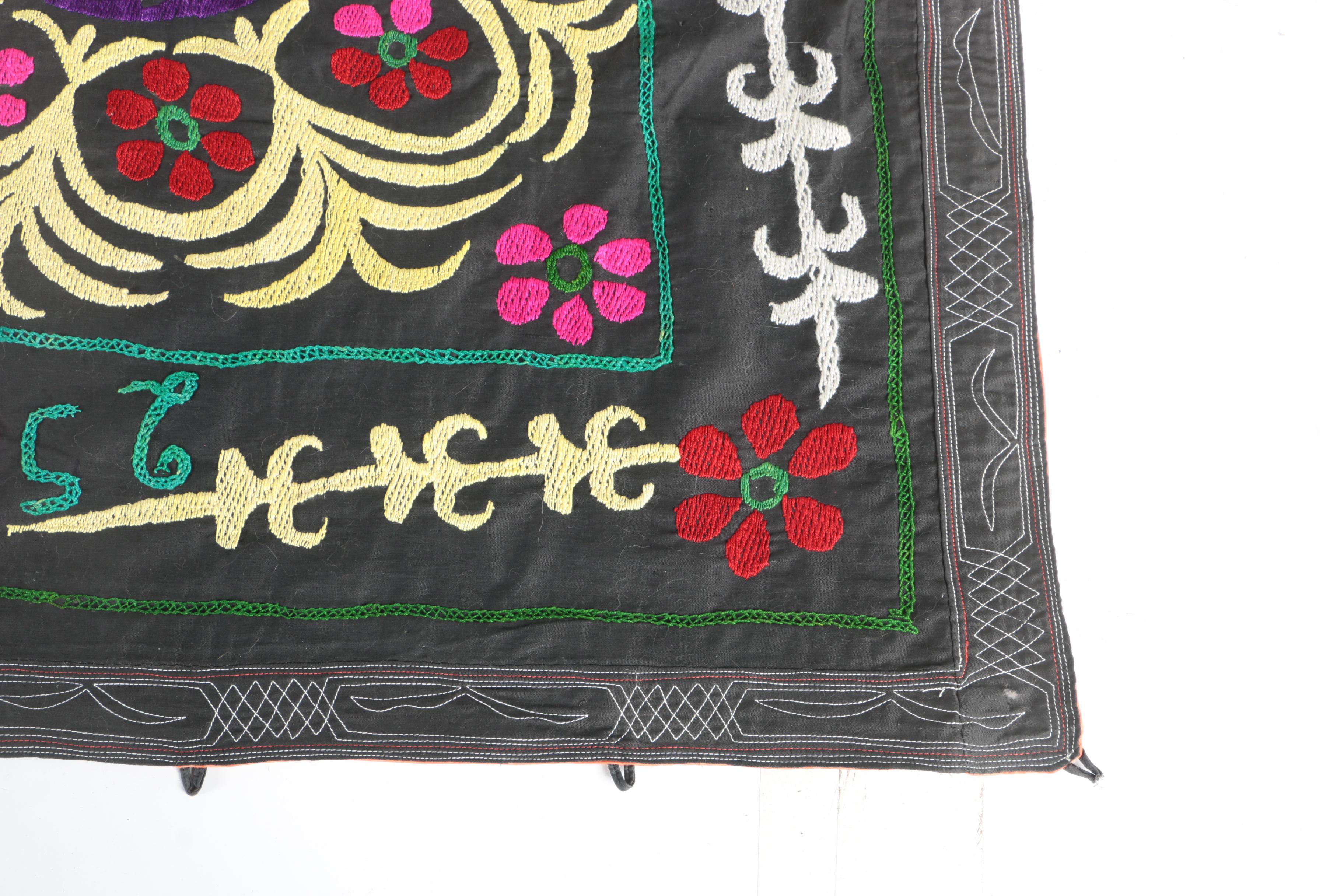 Central Asian Handmade "Suzani" Embroidered Textile