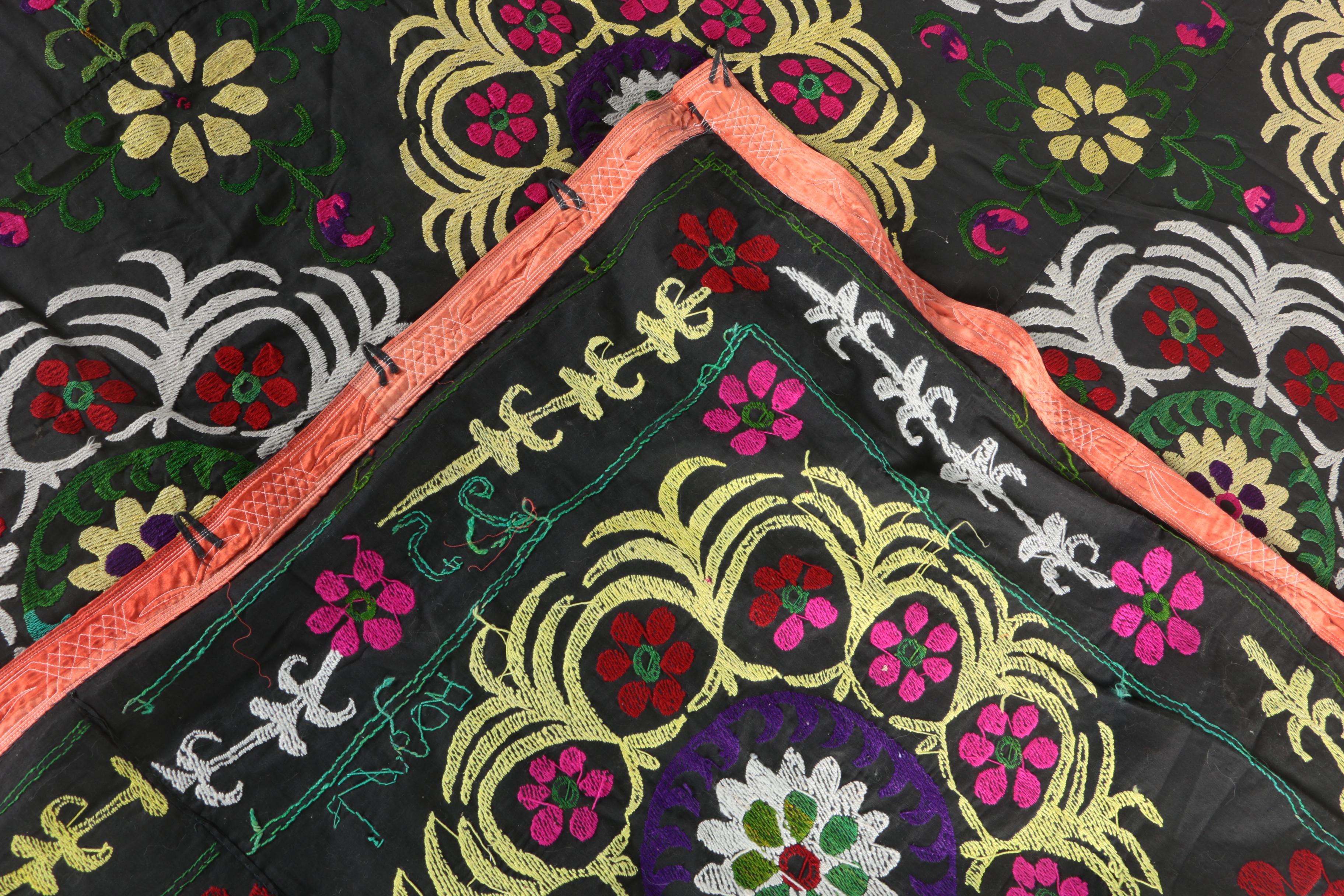 Central Asian Handmade "Suzani" Embroidered Textile