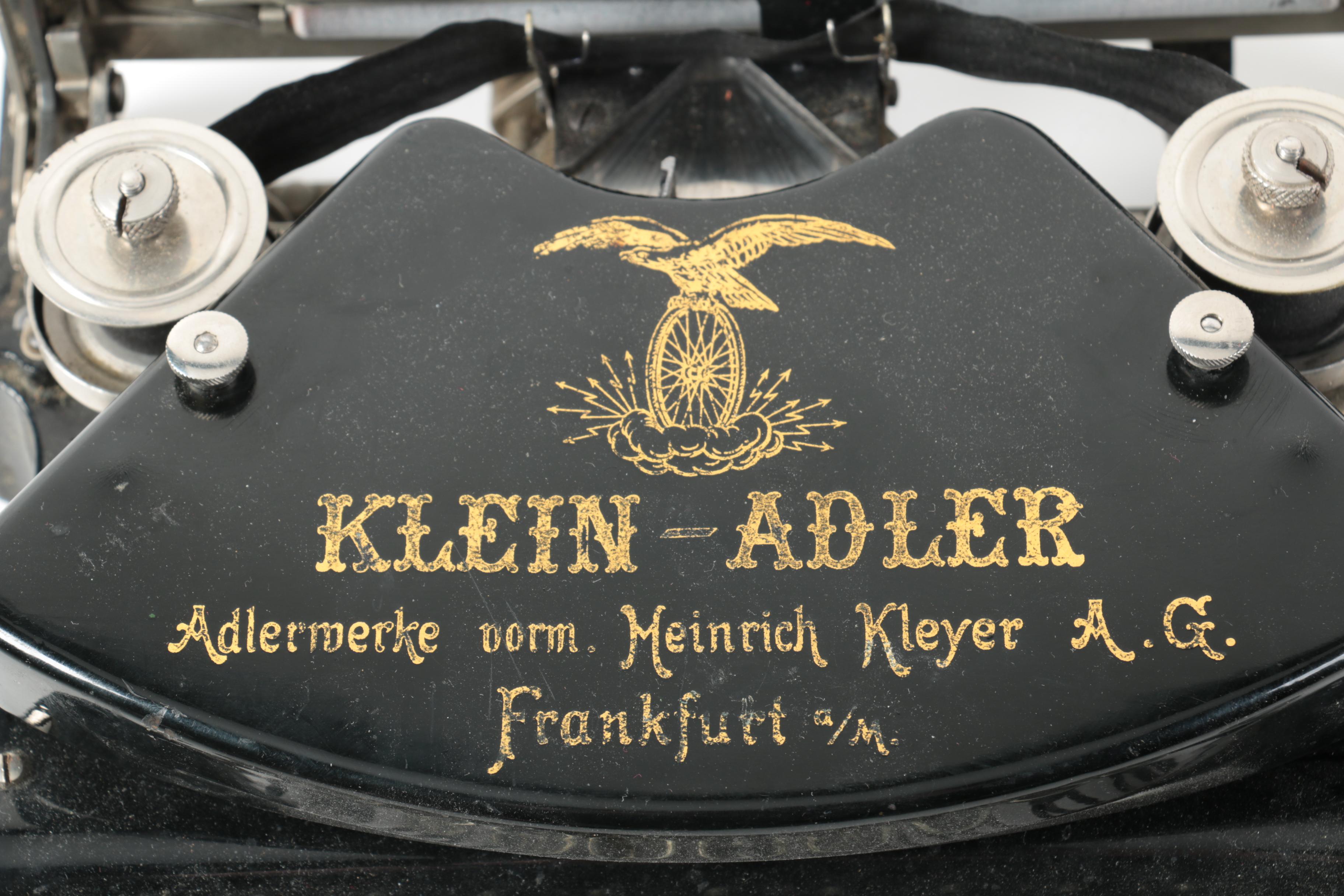 1910s-Era German Klein-Adler Portable Typewriter