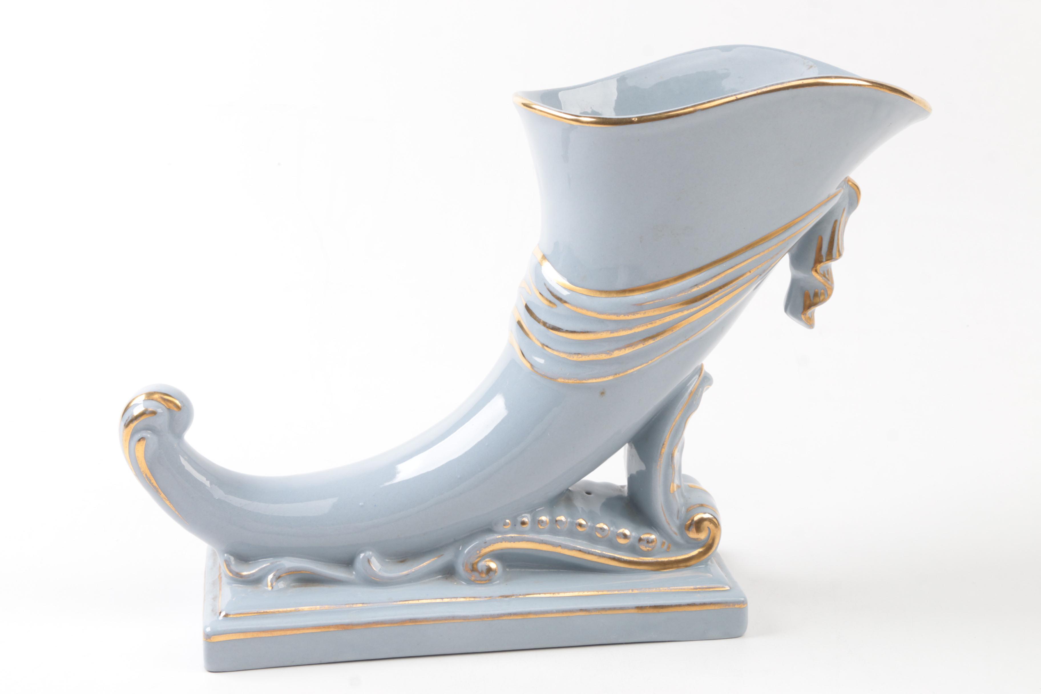 Ceramic Vintage Vases and Small Dish