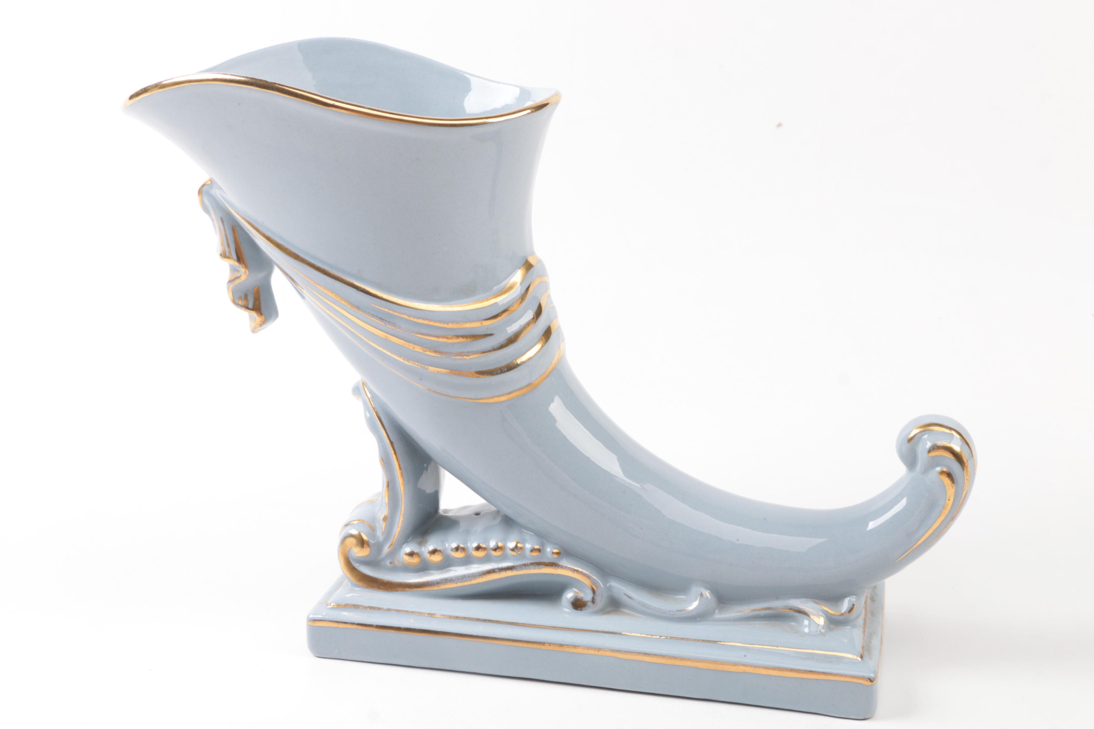 Ceramic Vintage Vases and Small Dish