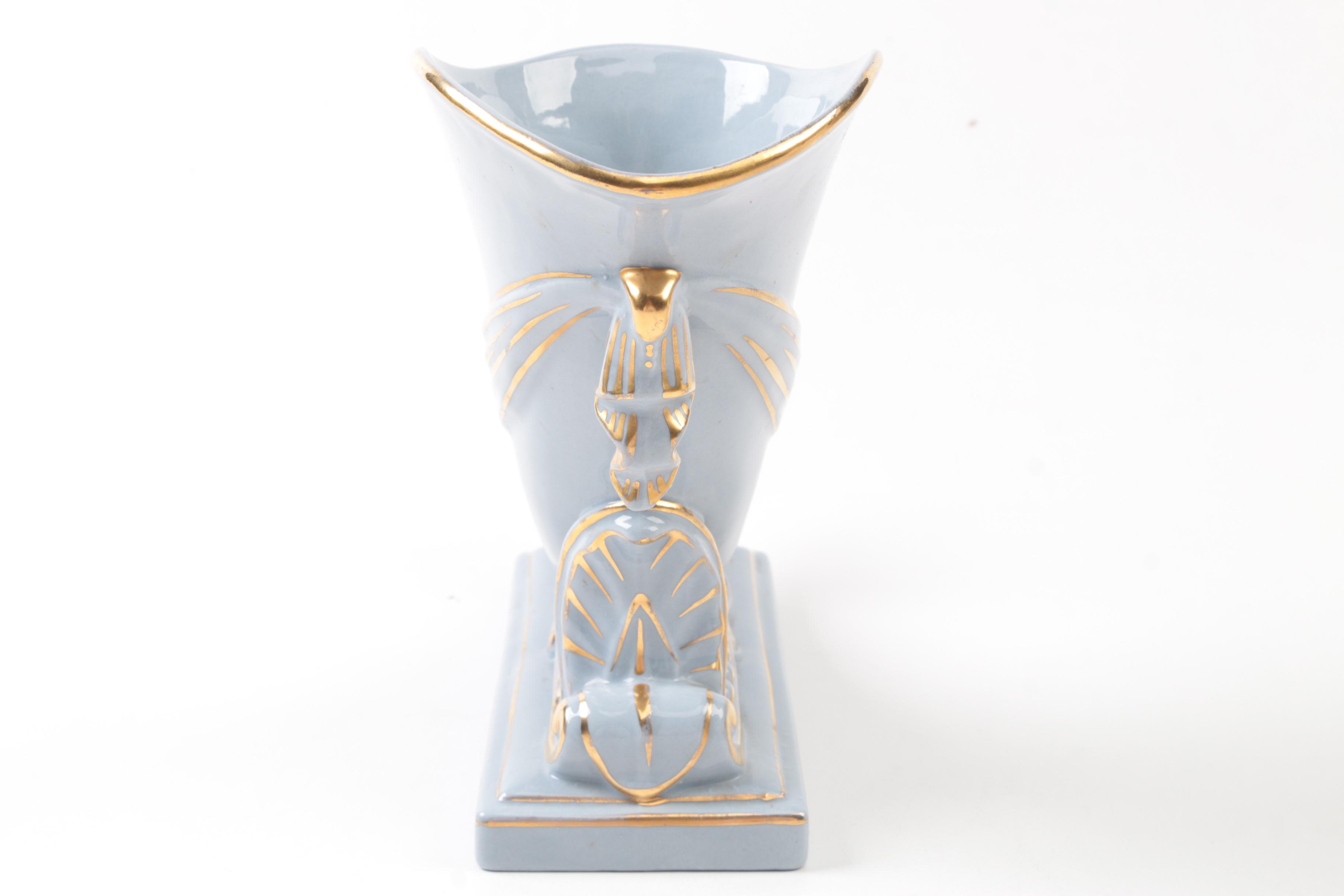 Ceramic Vintage Vases and Small Dish