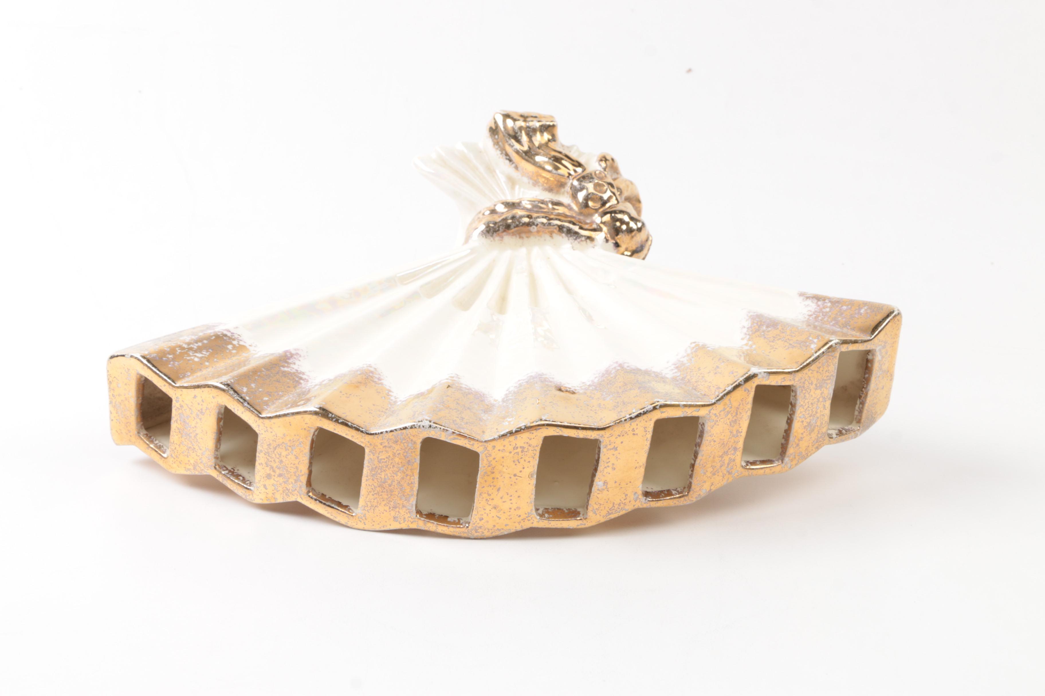 Ceramic Vintage Vases and Small Dish