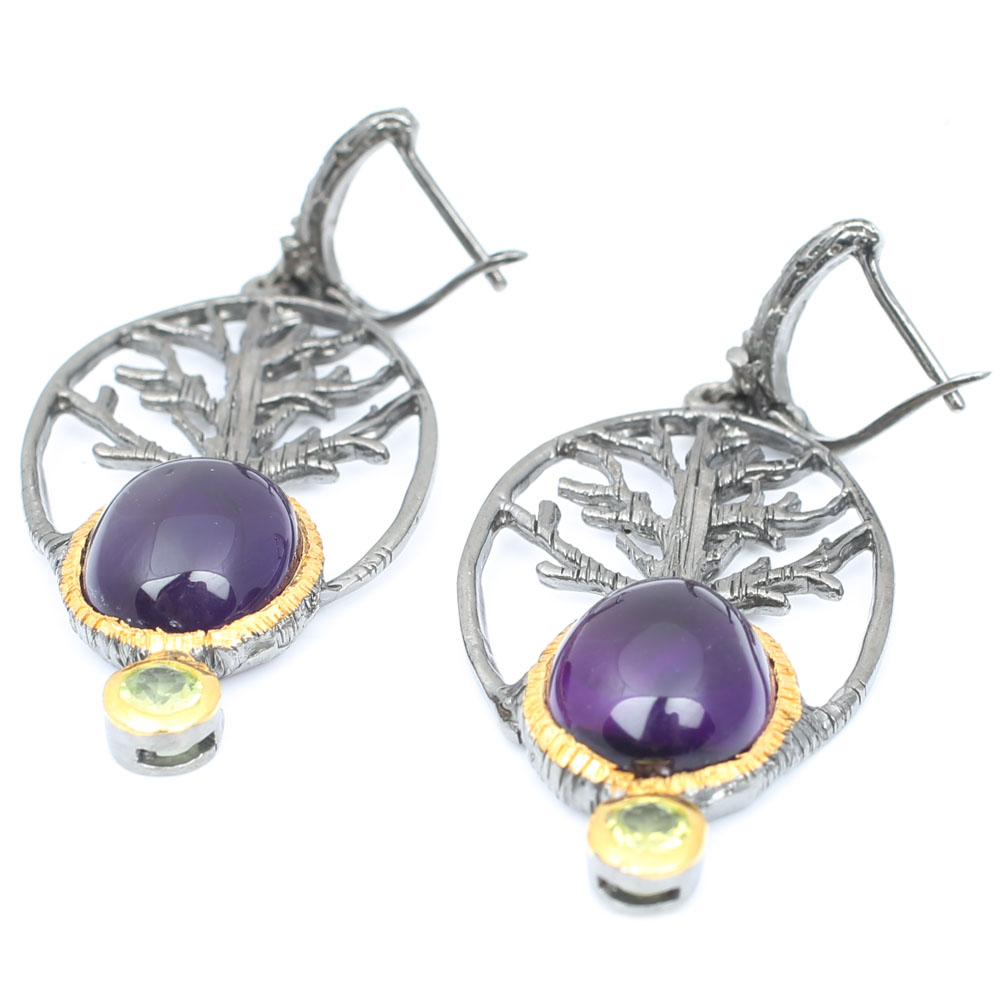 Sterling Silver Gemstone Earrings