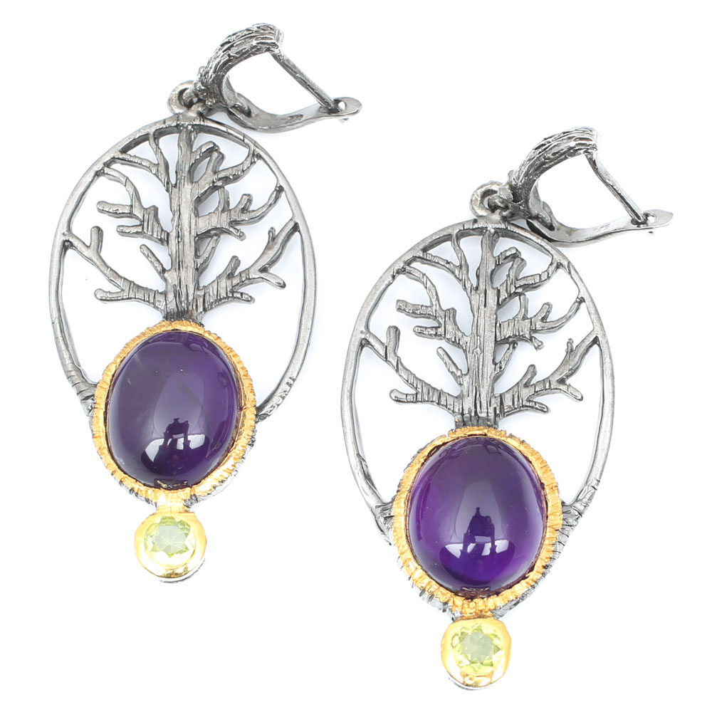 Sterling Silver Gemstone Earrings