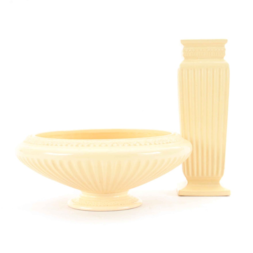 Roseville Pottery "Savona" Bowl and "Savona" Vase