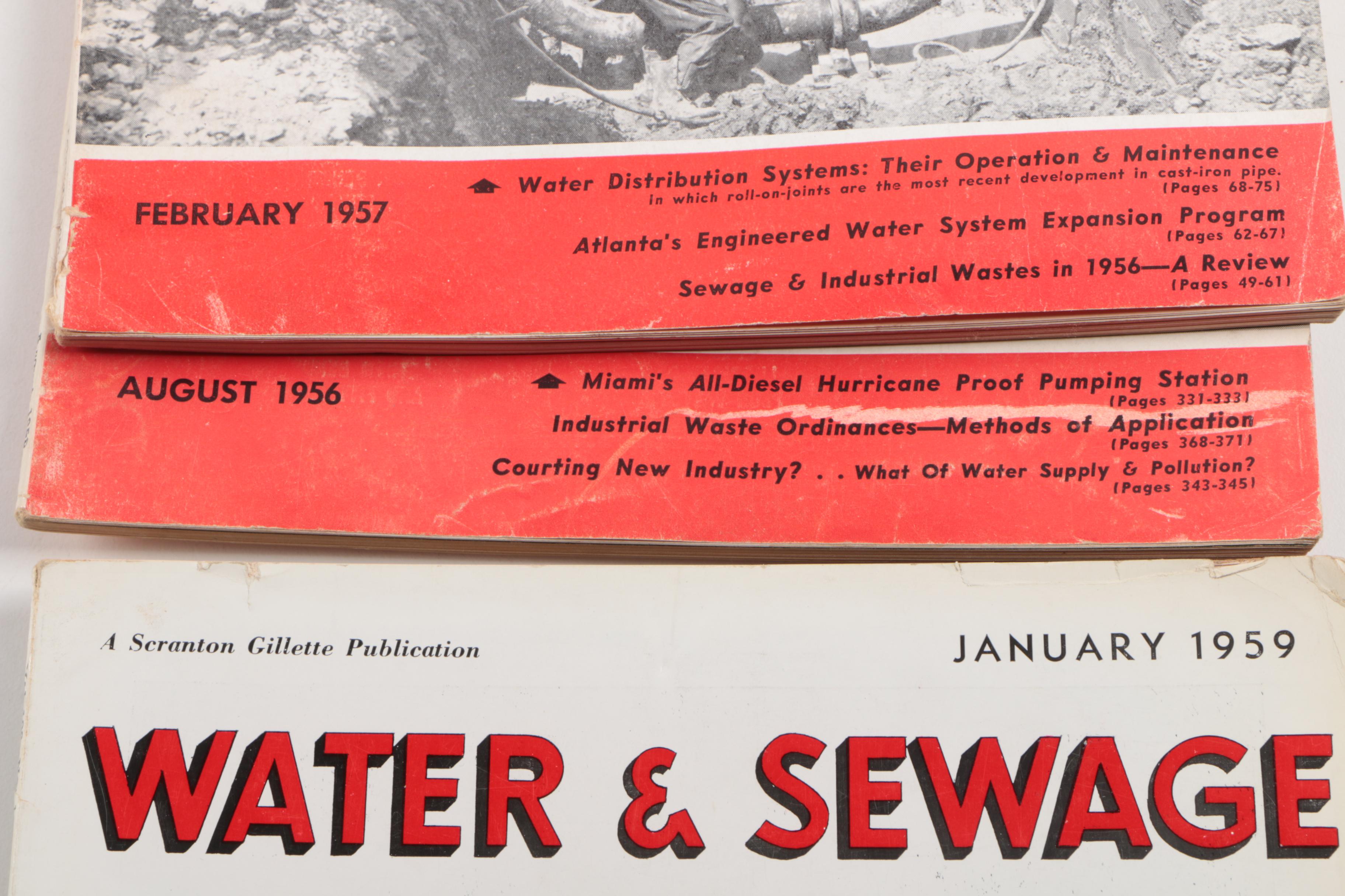 Assortment of Water & Sewage Engineering Books and Journals