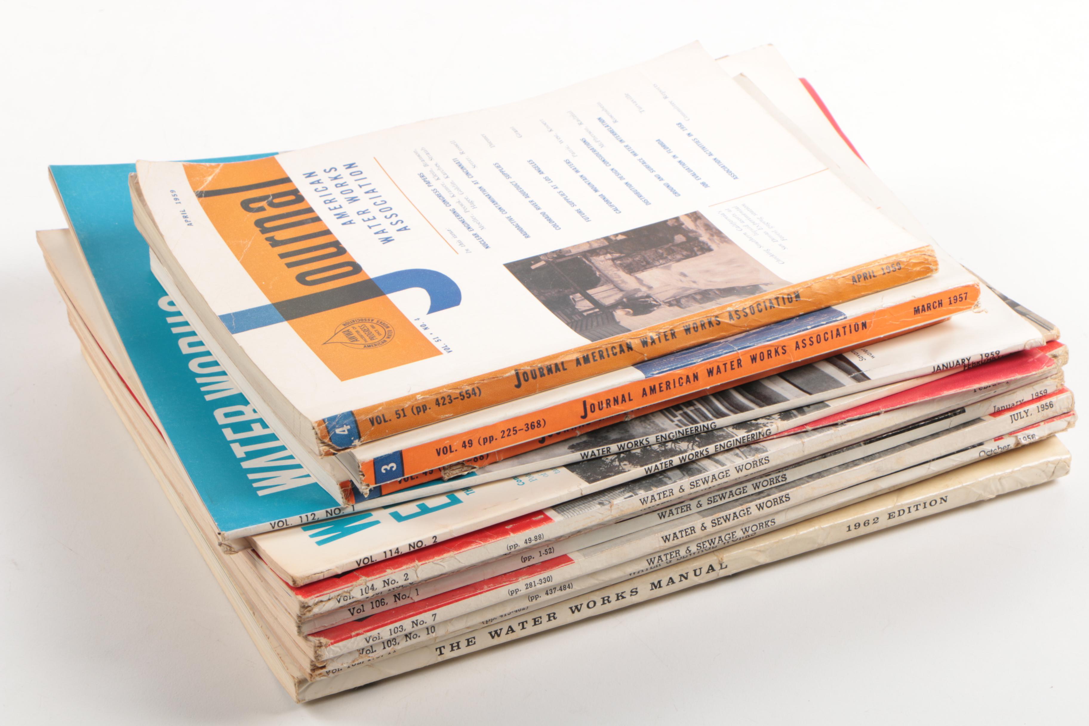 Assortment of Water & Sewage Engineering Books and Journals
