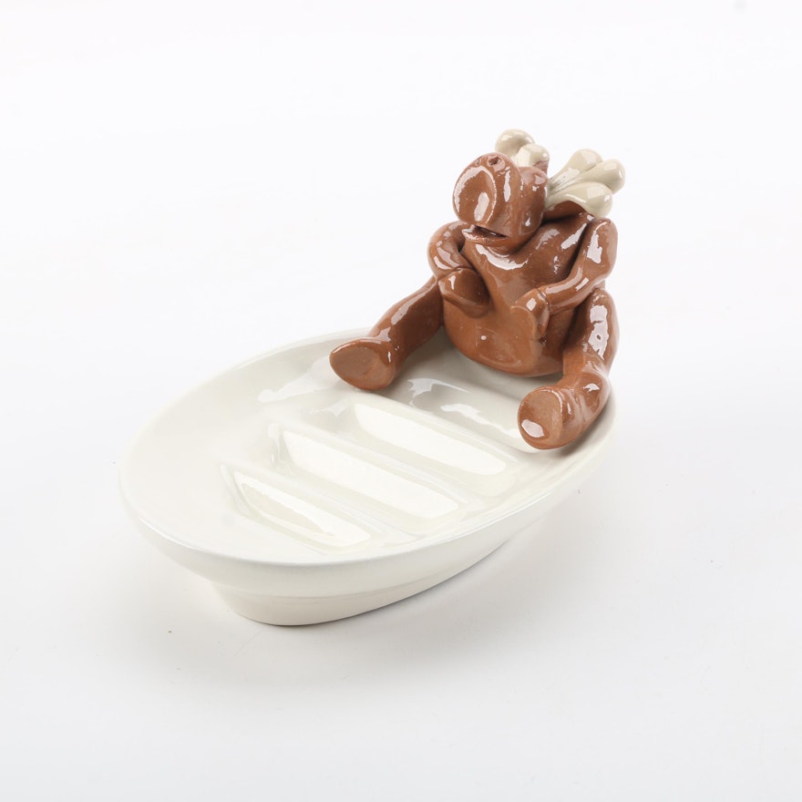 Ceramic "Moose" Soap Dish