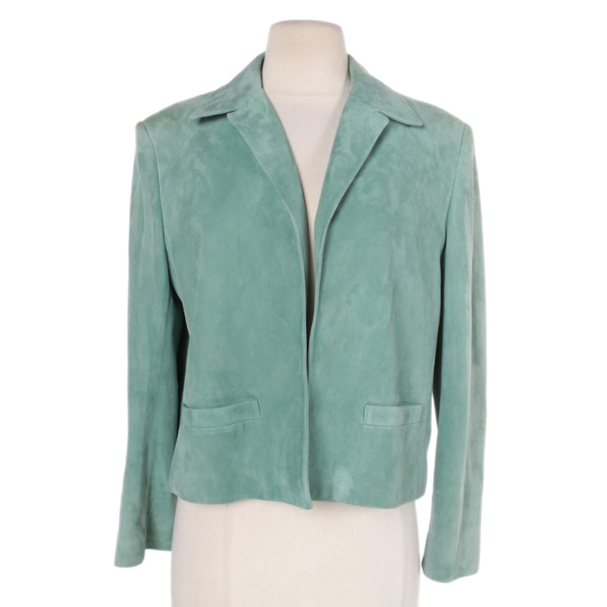 Women's Ralph Lauren Green Suede Jacket