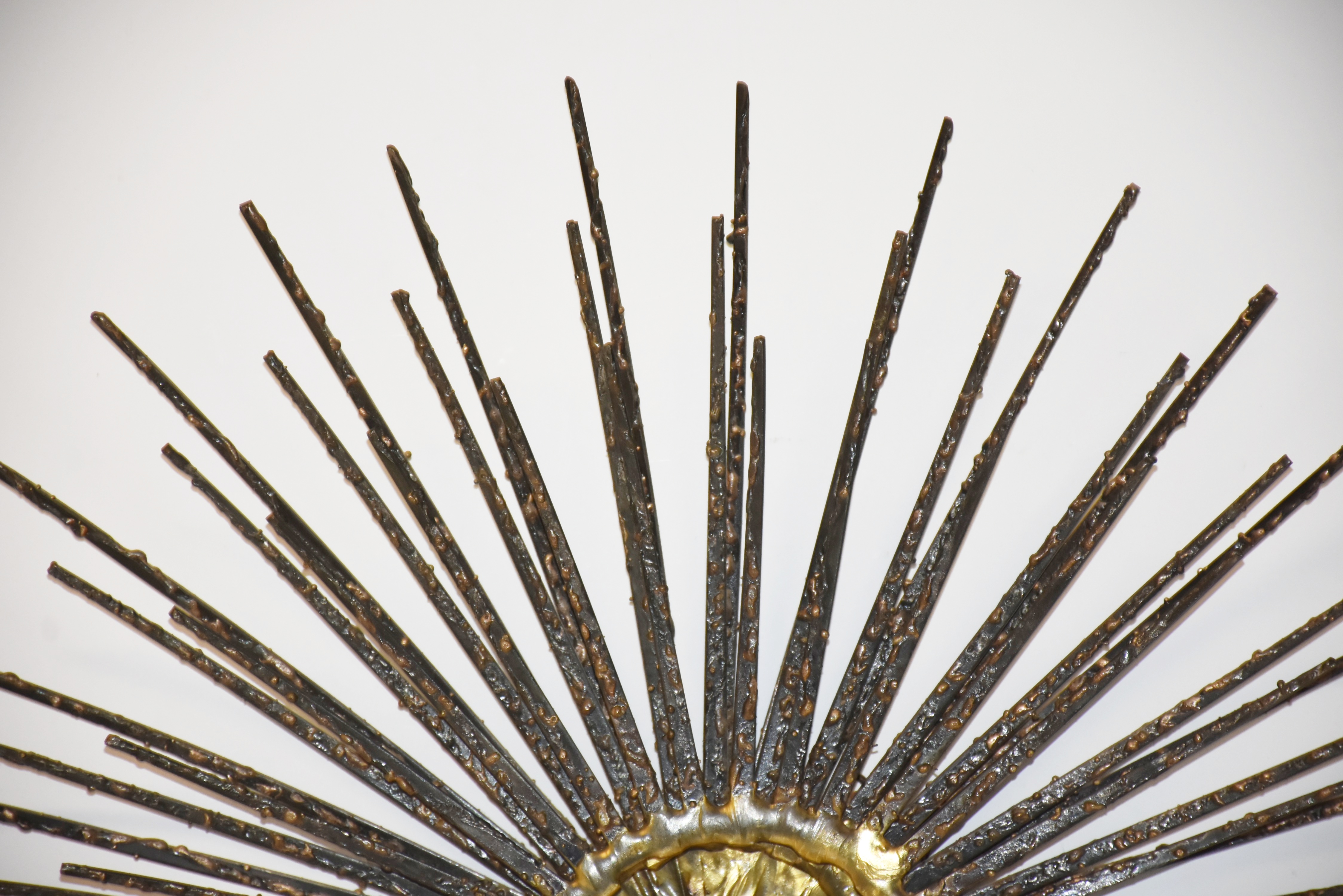 Mid Century Modern Brutalist Metal Wall Sculpture