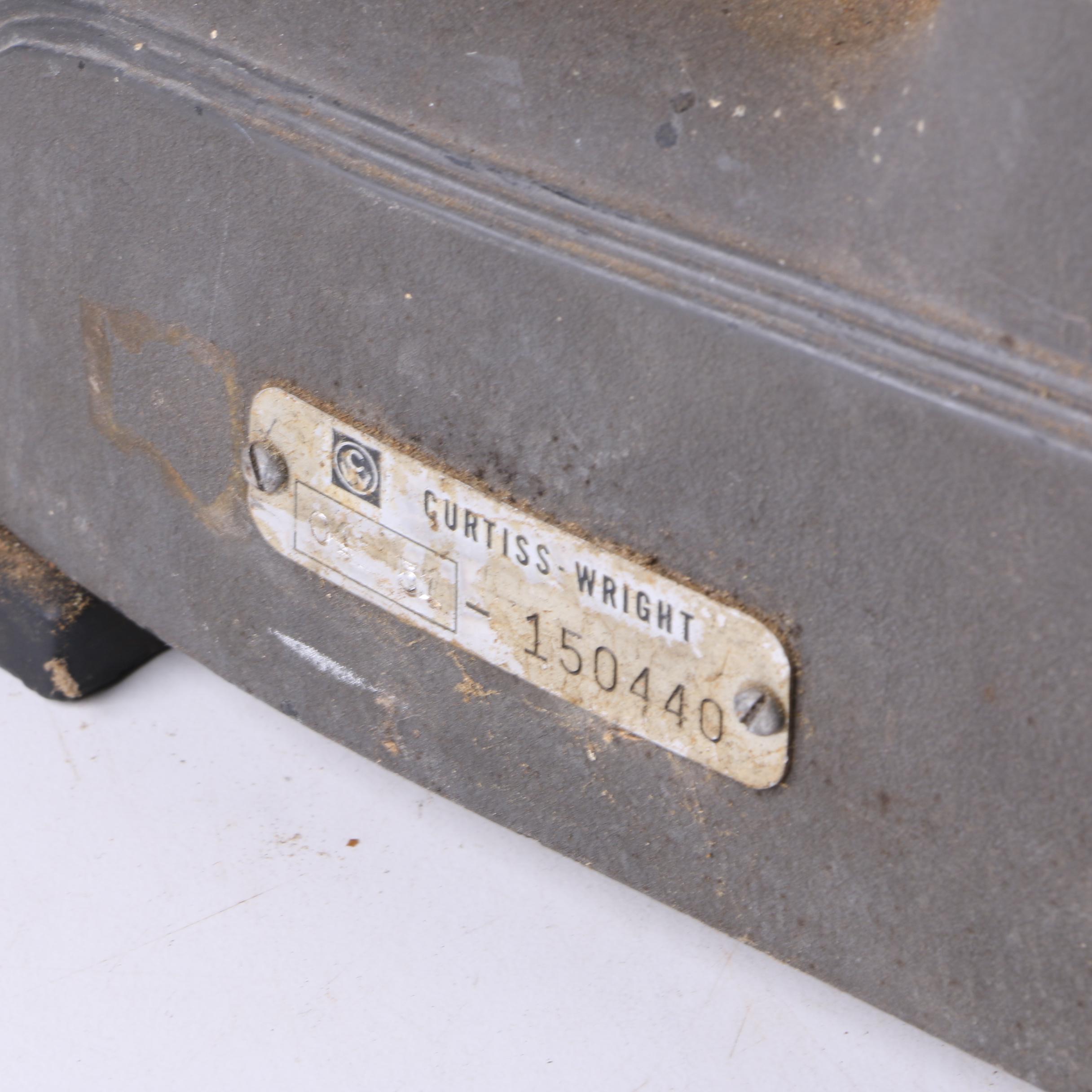 Vintage Remington Rand Adding Machine with Curtiss-Wright Industrial Tags