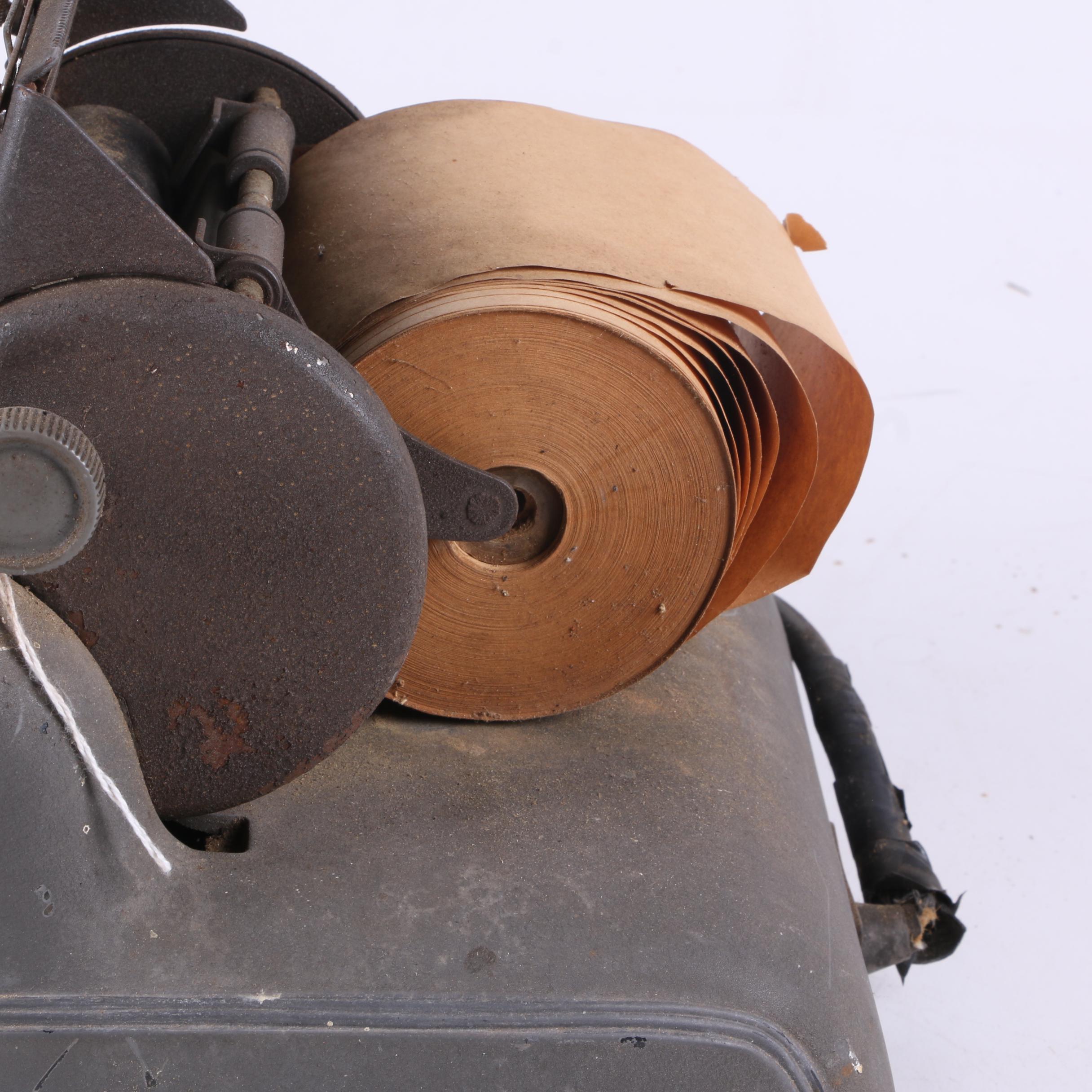 Vintage Remington Rand Adding Machine with Curtiss-Wright Industrial Tags