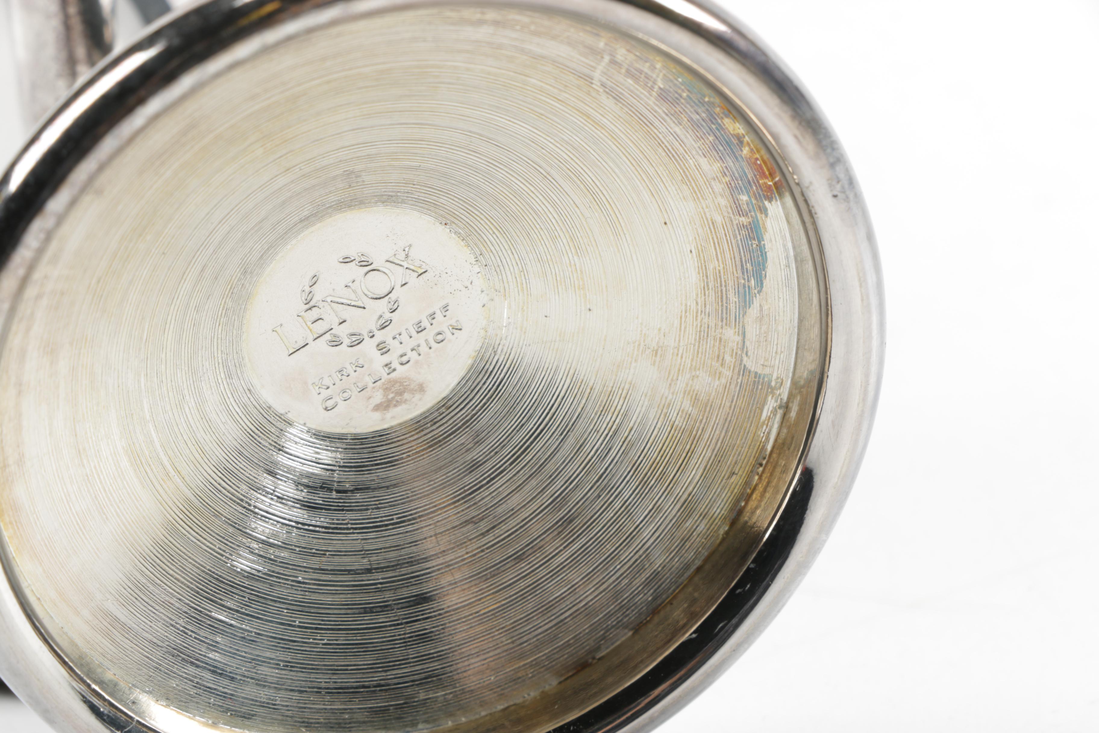 Lenox "Kirk-Stieff Collection" Silver-Plated Champagne Toasting Flutes