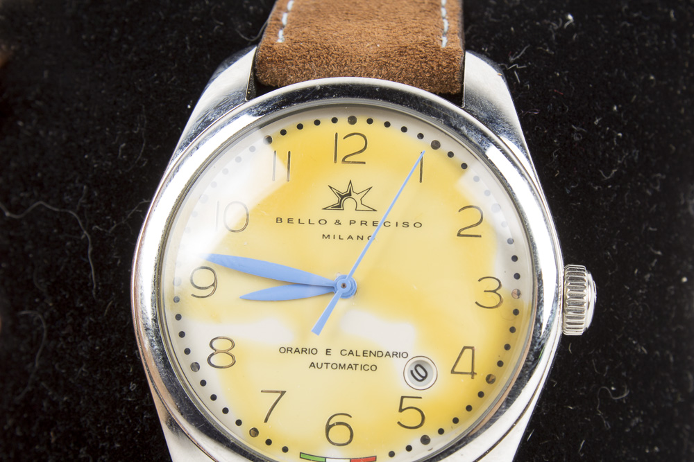 Bello & Preciso Watch with Camoscio Leather Bracelet