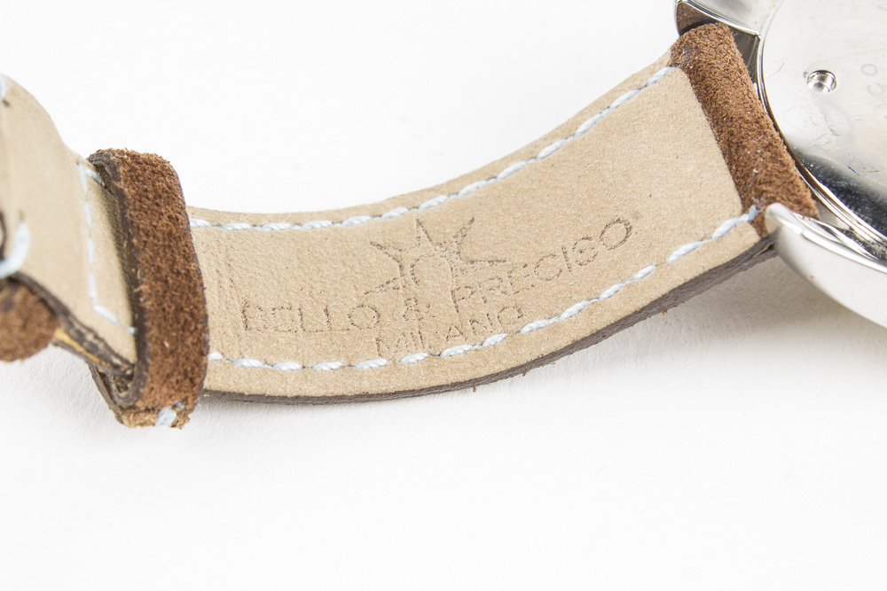 Bello & Preciso Watch with Camoscio Leather Bracelet