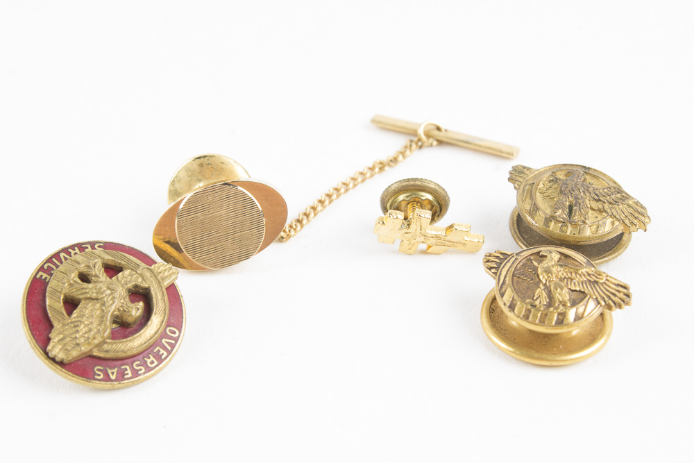 Costume Jewelry with Enamel Silver and Gold Tone Finish