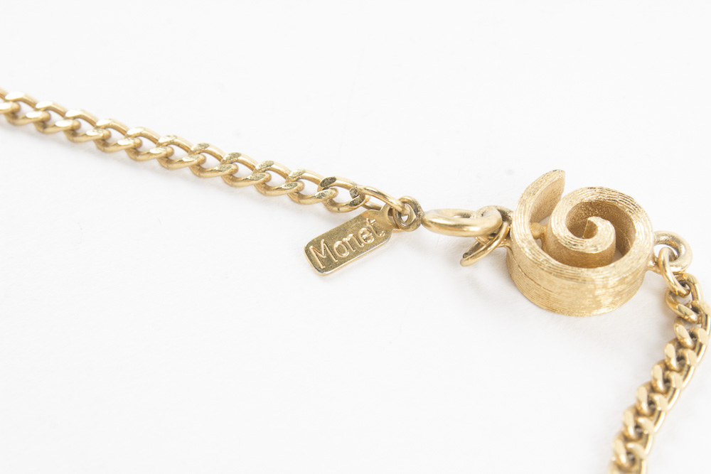 Costume Jewelry with Enamel Silver and Gold Tone Finish