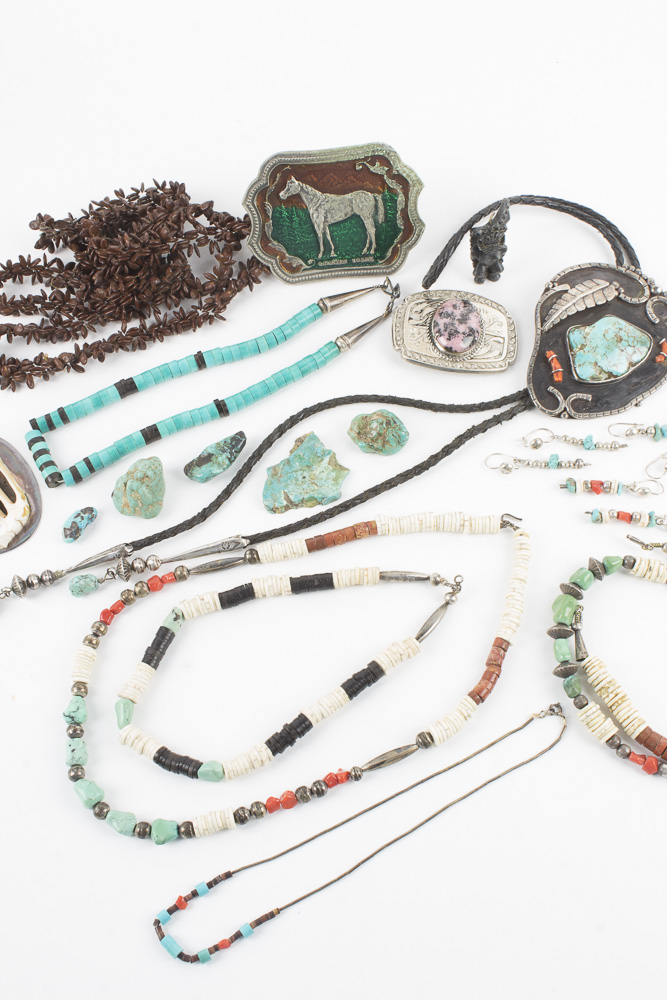 Assorted Tourquoise and Costume Jewelry