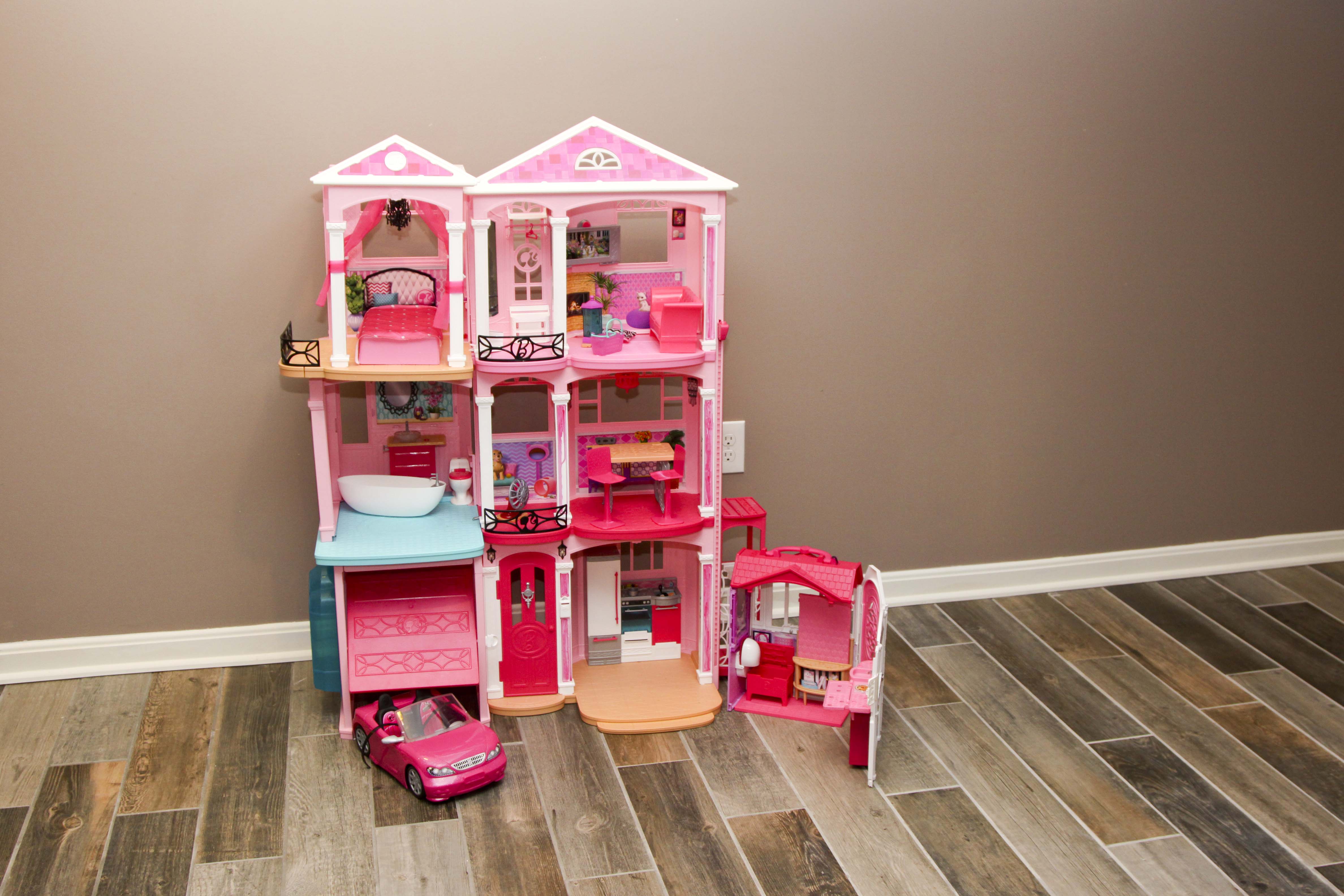 Barbie Townhouse with Furniture and Car