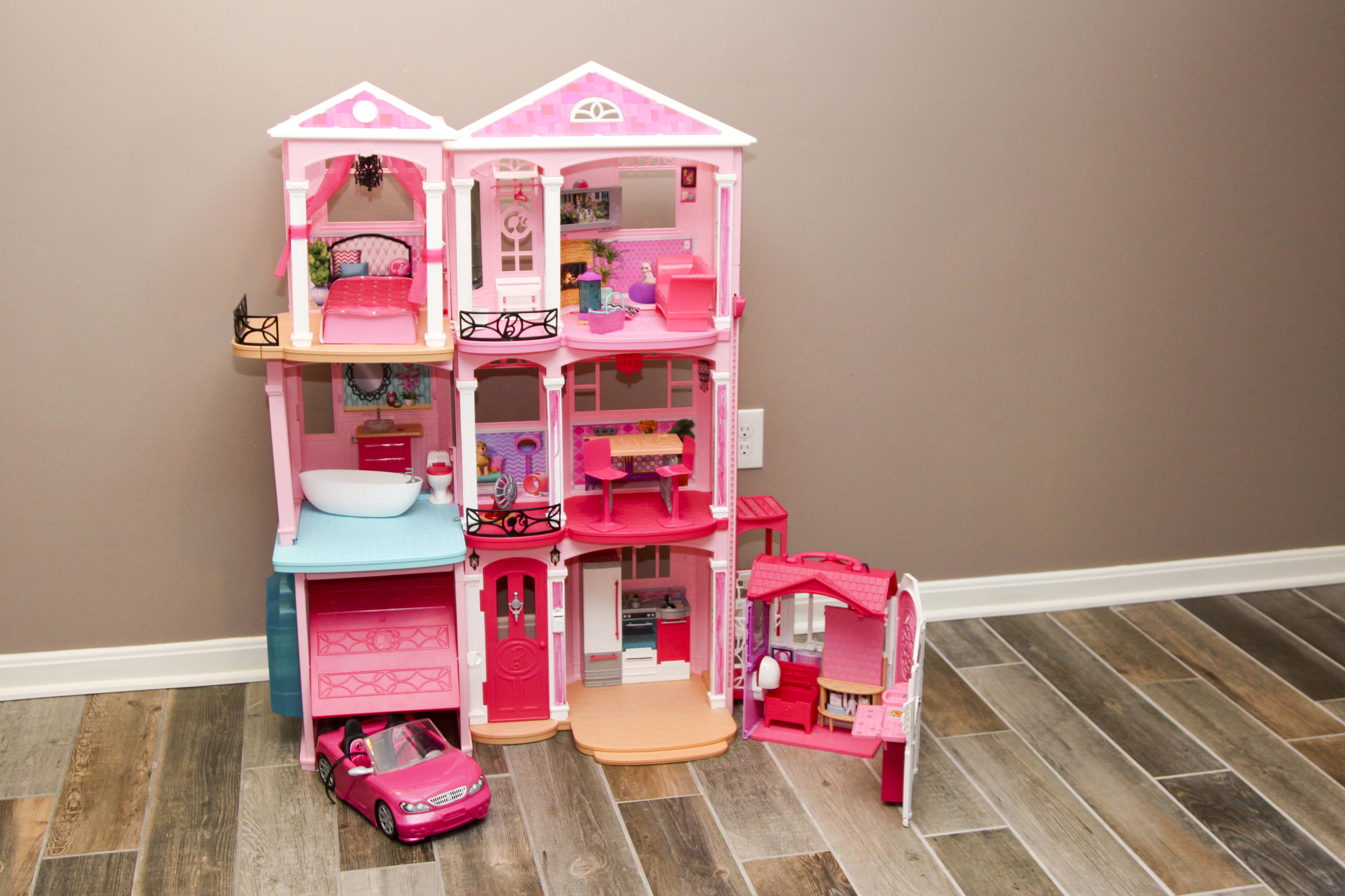 Barbie Townhouse with Furniture and Car