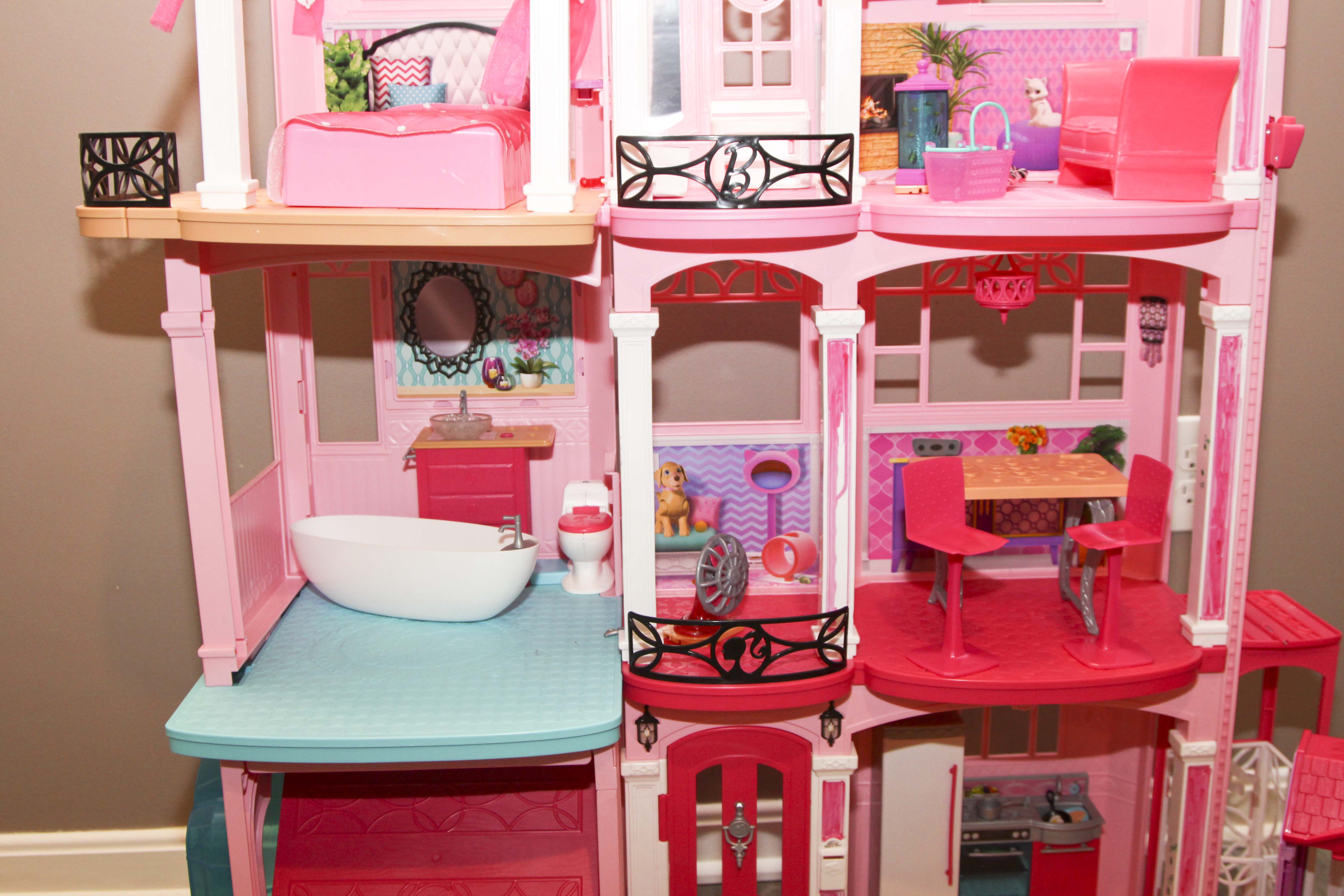 Barbie Townhouse with Furniture and Car