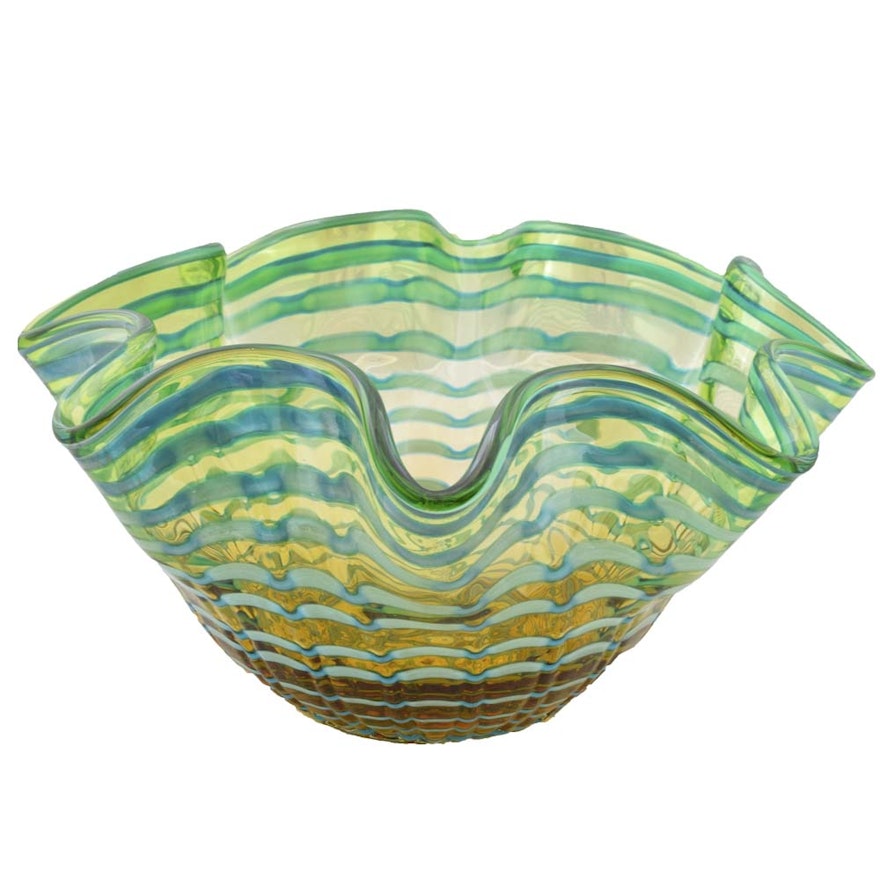 Murano Art Glass Centerpiece Bowl