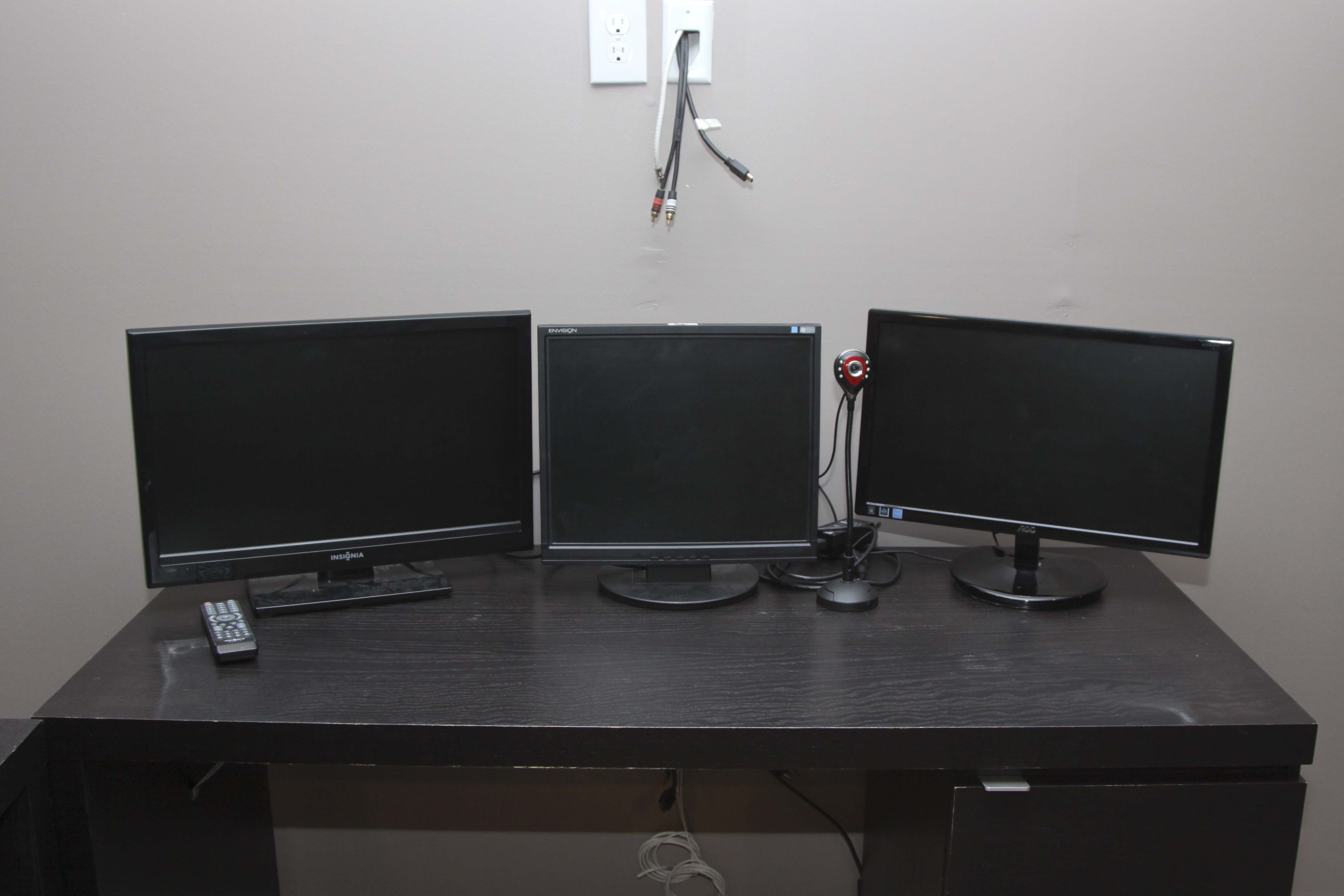 Insignia LCD 20" Television Monitors and Web Cam