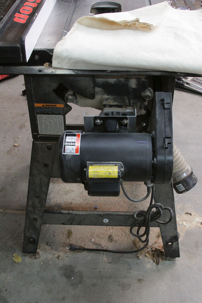 SawStop Contractor Saw and Brake Cartridge