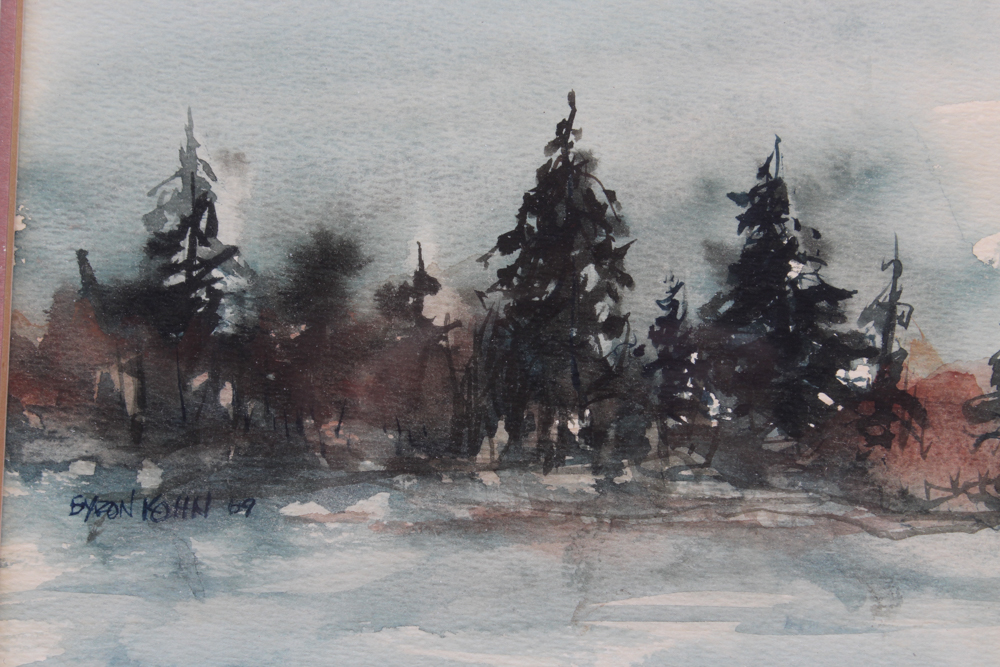 Byron Kohn Watercolor Landscape