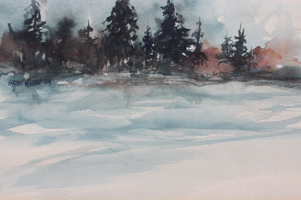 Byron Kohn Watercolor Landscape