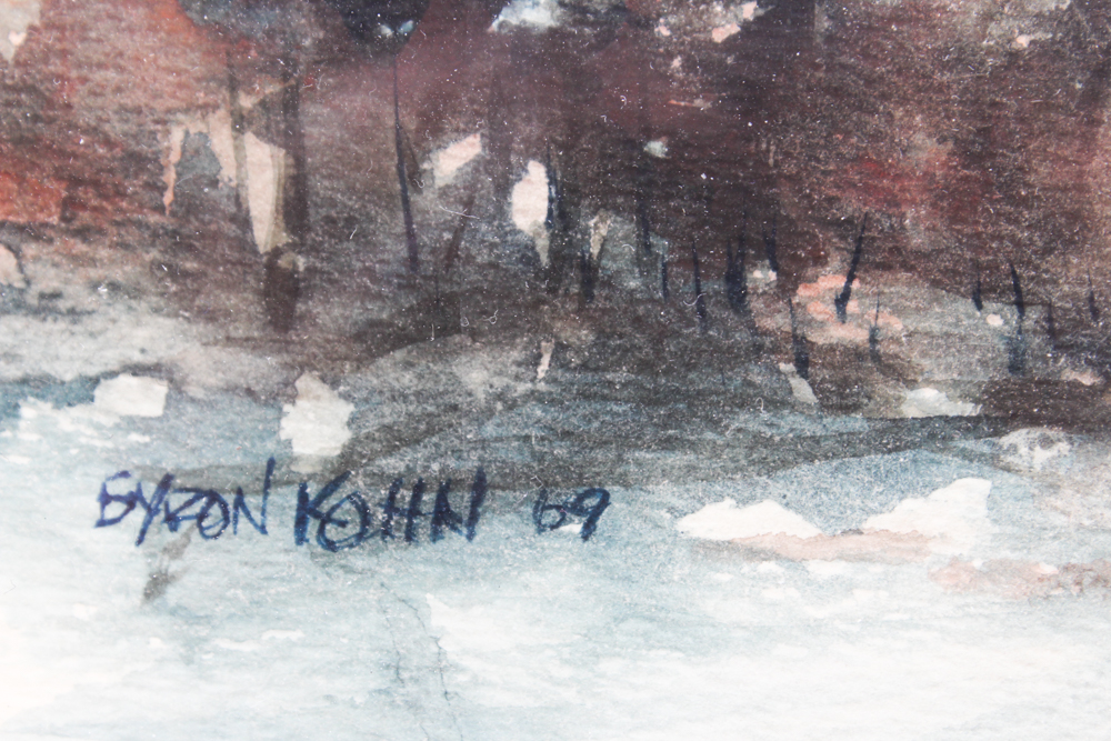 Byron Kohn Watercolor Landscape