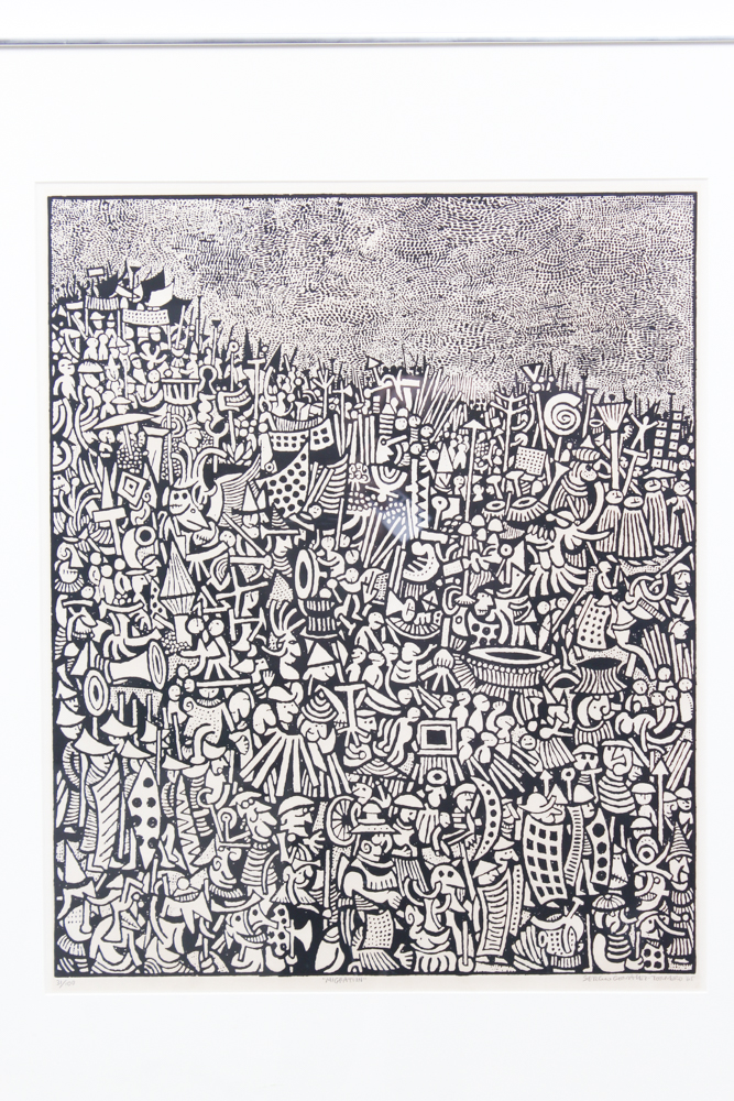 Sergio Gonzalez-Tornero Limited Edition Etching "Migration"
