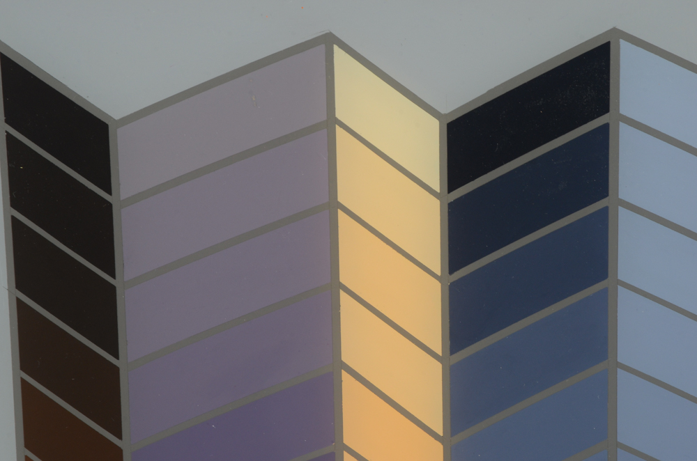 Evelyn Liner Original Reverse Acrylic Painting "Go Purple!"