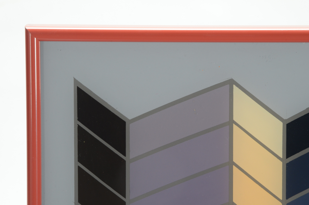 Evelyn Liner Original Reverse Acrylic Painting "Go Purple!"