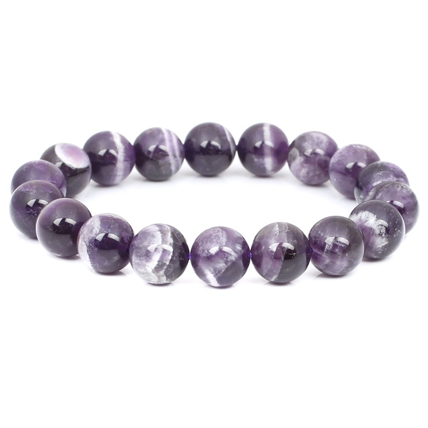 Amethyst Beaded Bracelet