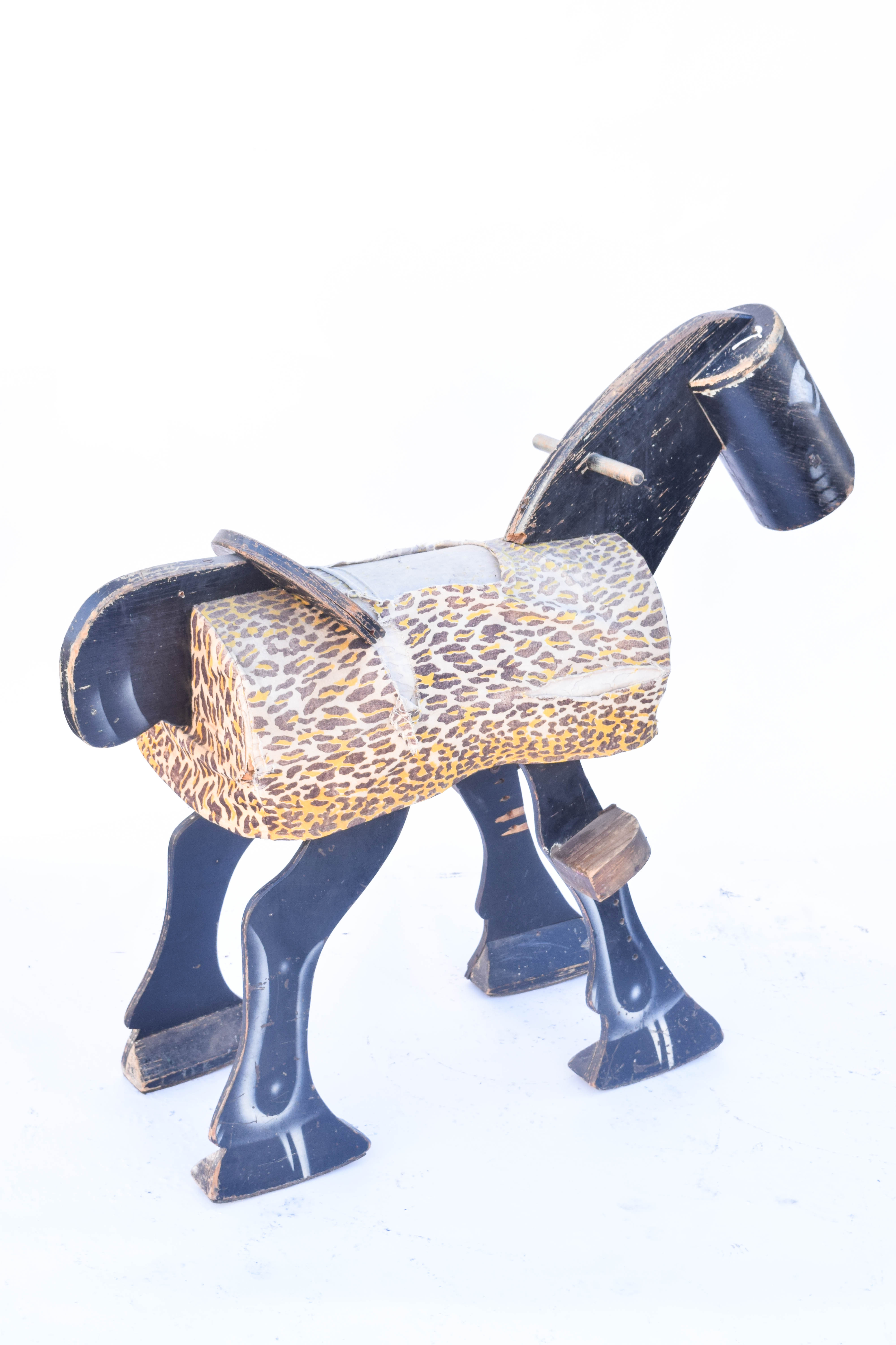 Vintage Wooden Horse Toy